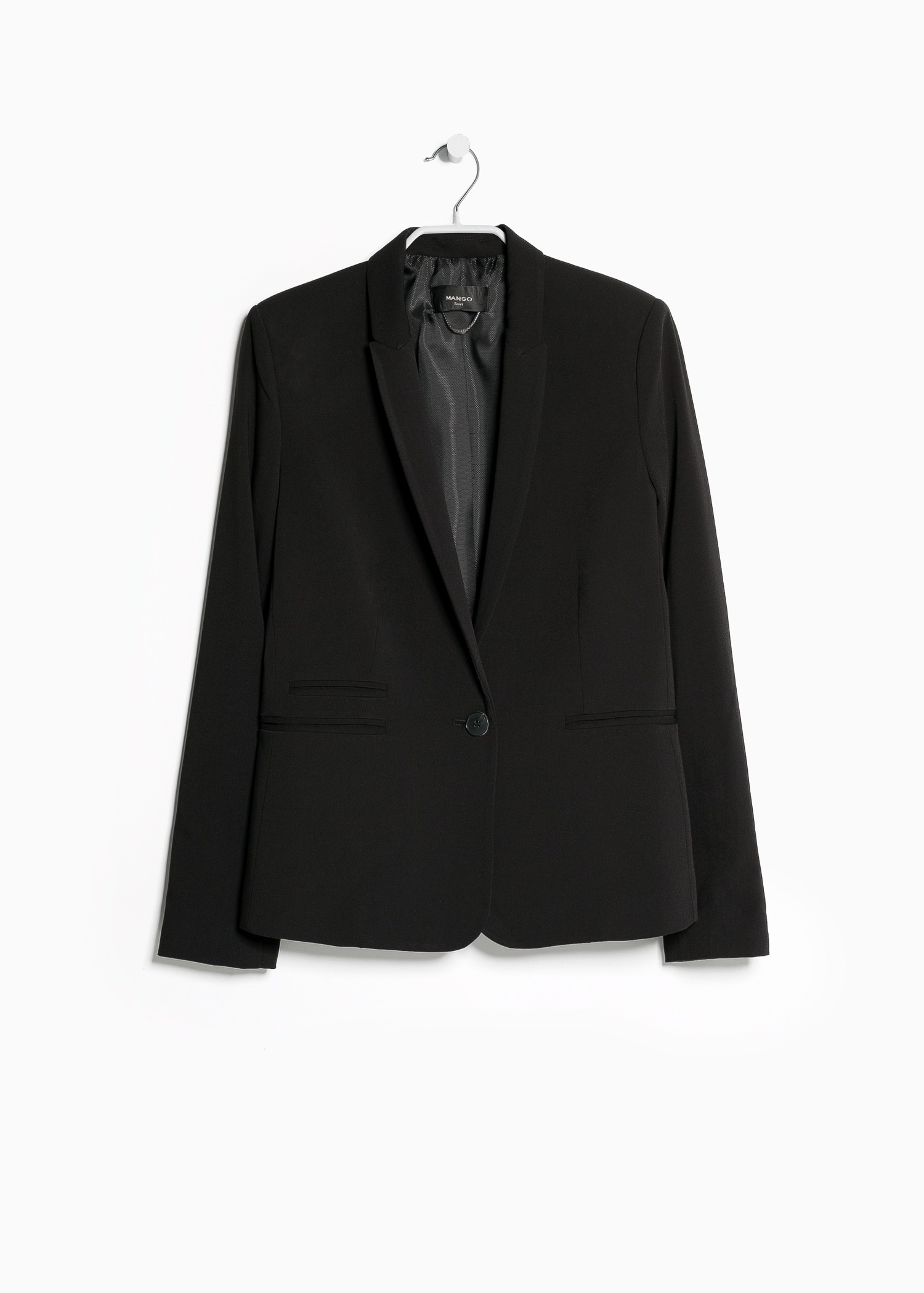 mango black blazer