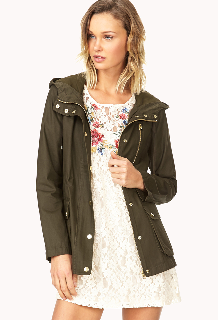 Lyst - Forever 21 Desert Darling Utility Jacket in Green