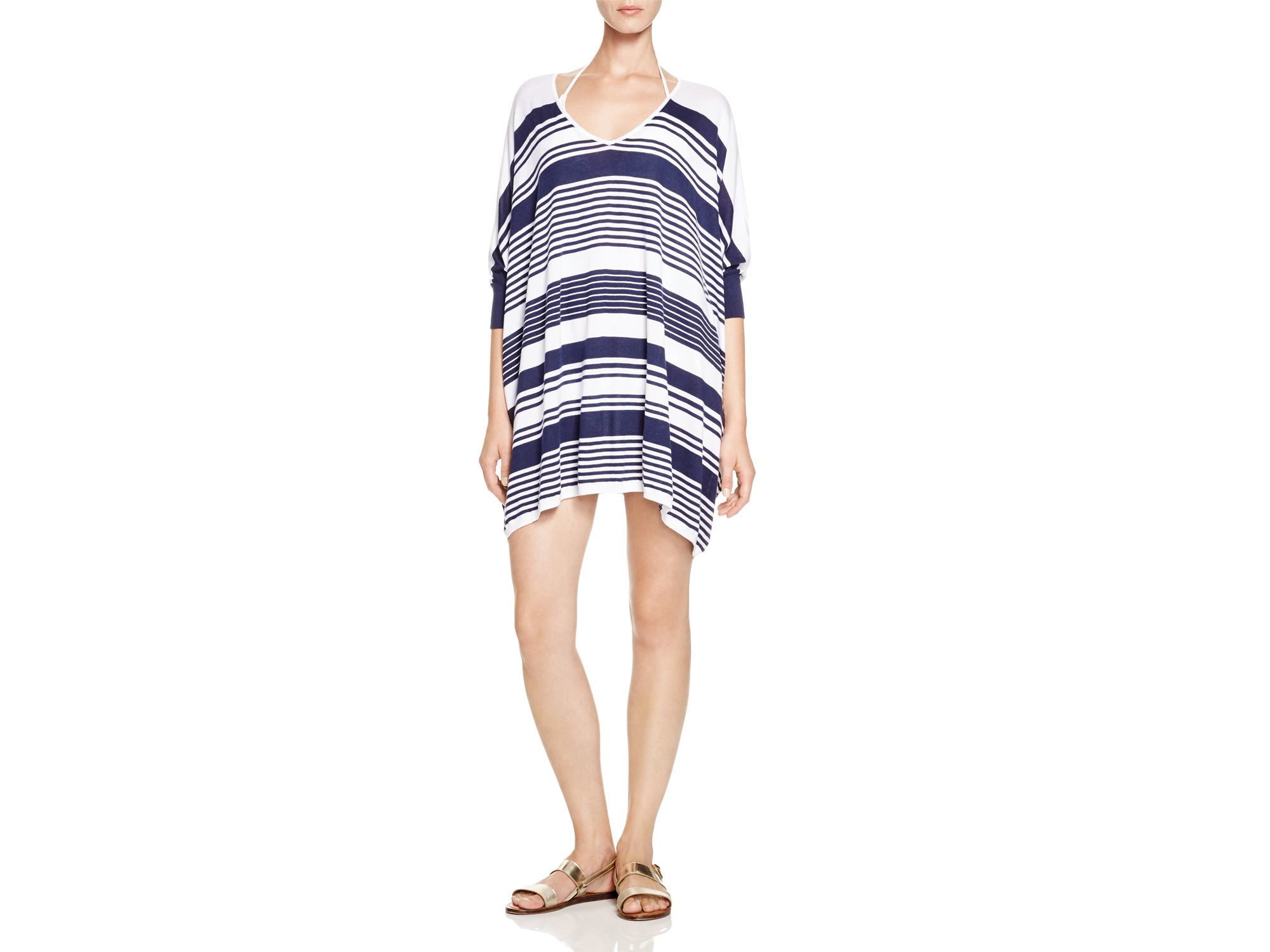 Lyst Tommy Bahama Stripe Sweater Swim Cover Up in White
