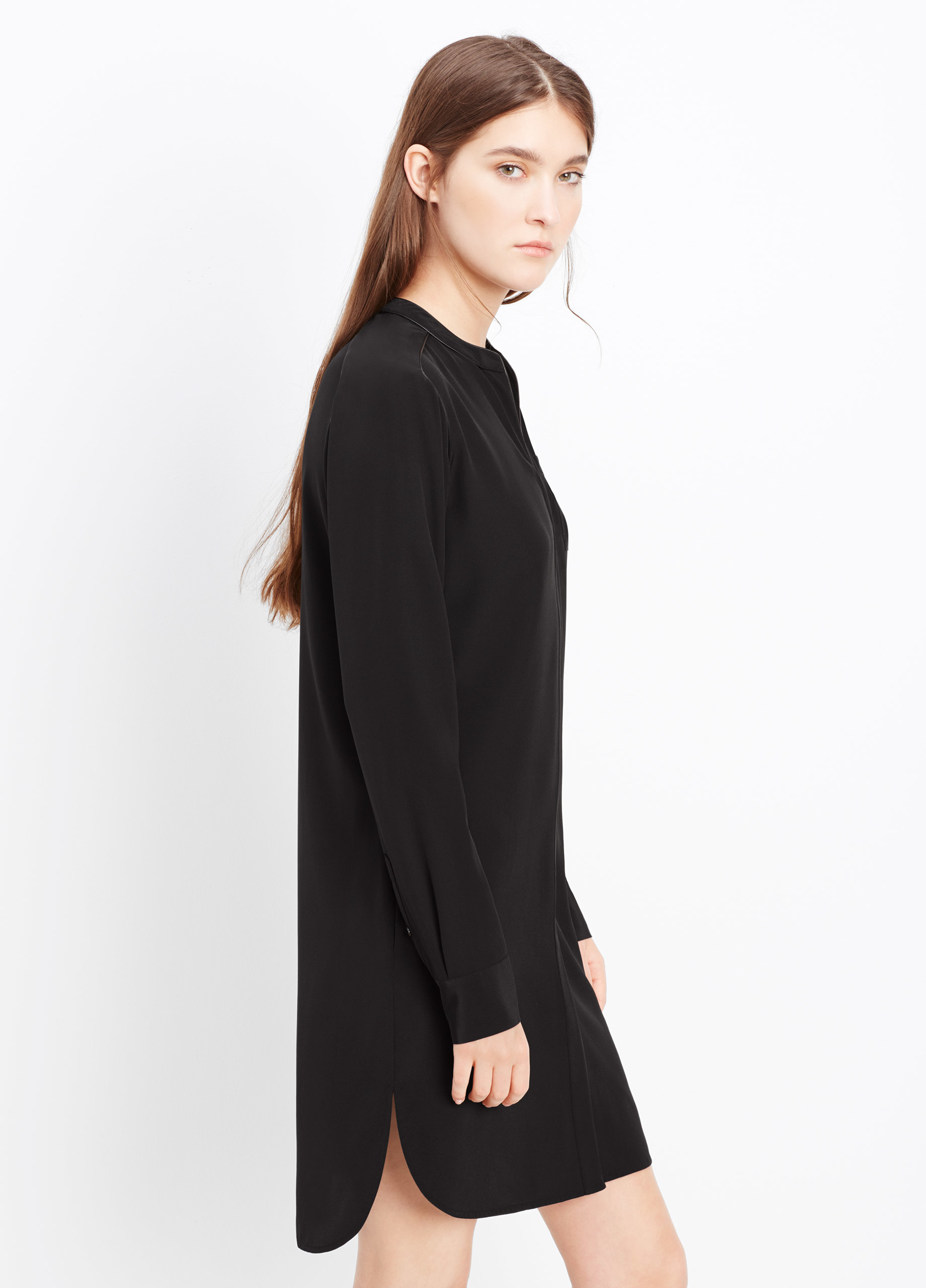 women's silk shirt dress