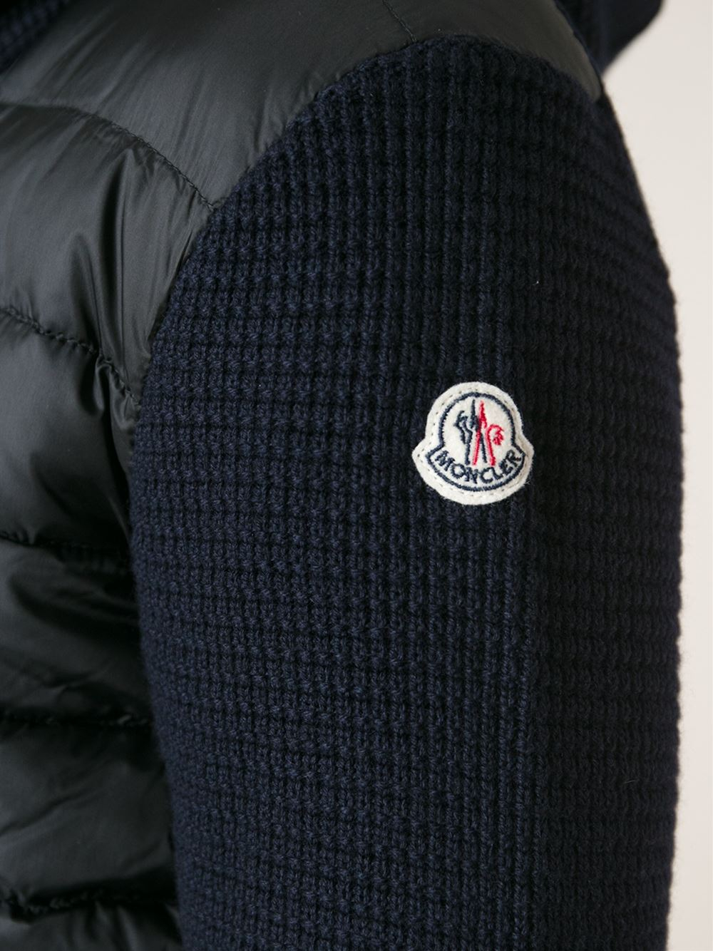 Lyst - Moncler Canut Knitted Jacket in Blue for Men