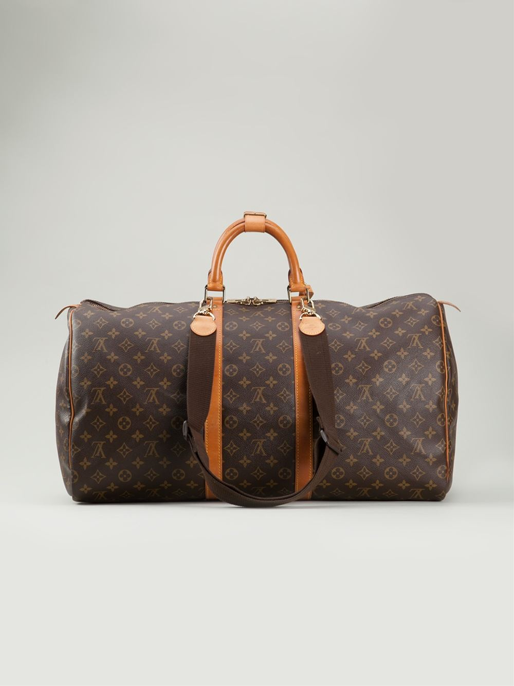 Keepall Louis Vuitton Travel bag Brown Cloth ref.6875 - Joli Closet