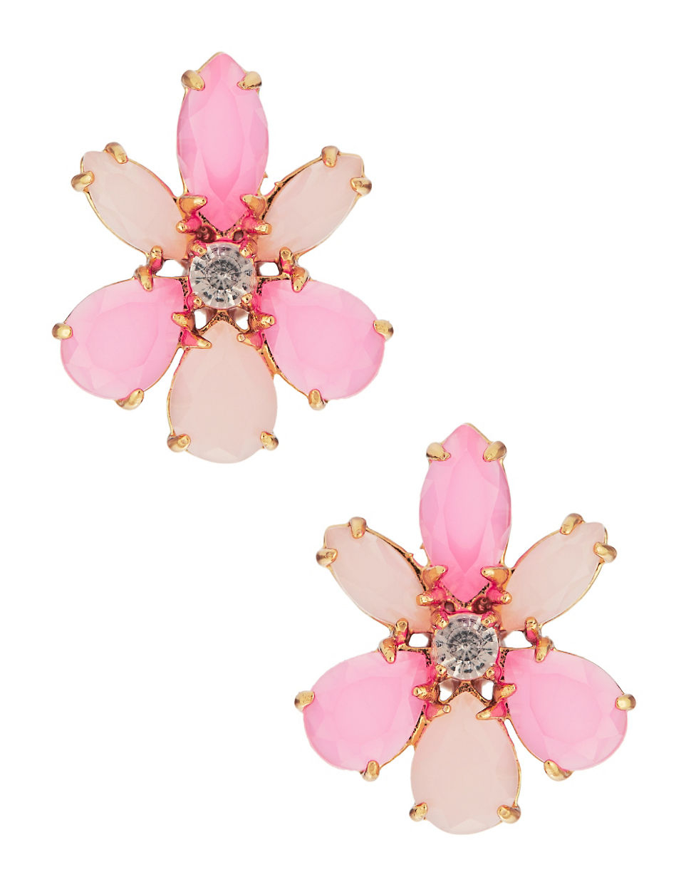 Kate spade new york Flower Stud Earrings in Pink | Lyst