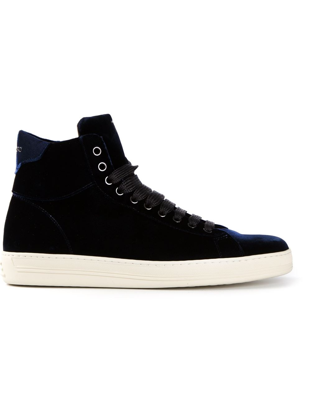 Tom Ford Russell Hitop Sneakers in Blue for Men | Lyst
