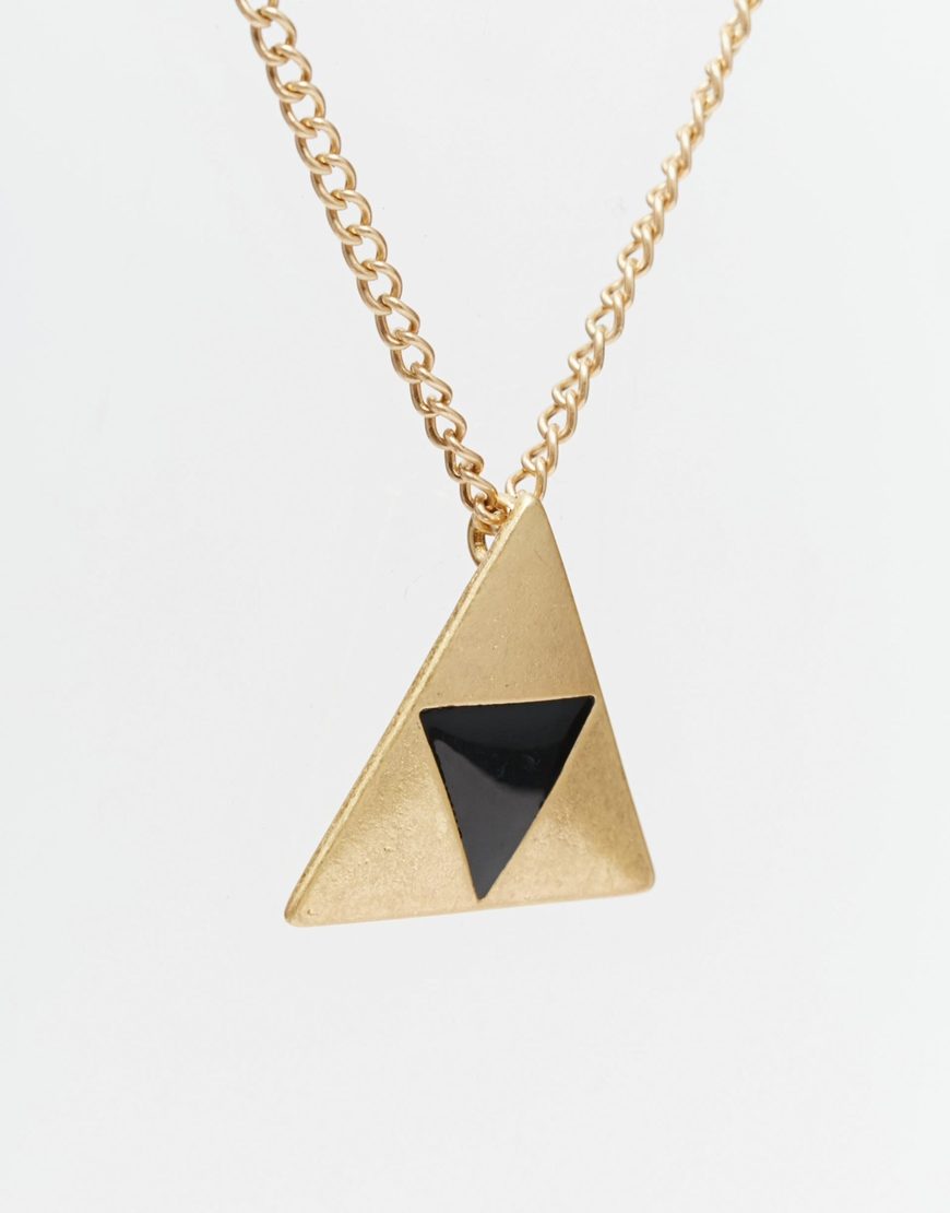 asos black geometric triangle necklace product 1 26629094 3 283828255 normal