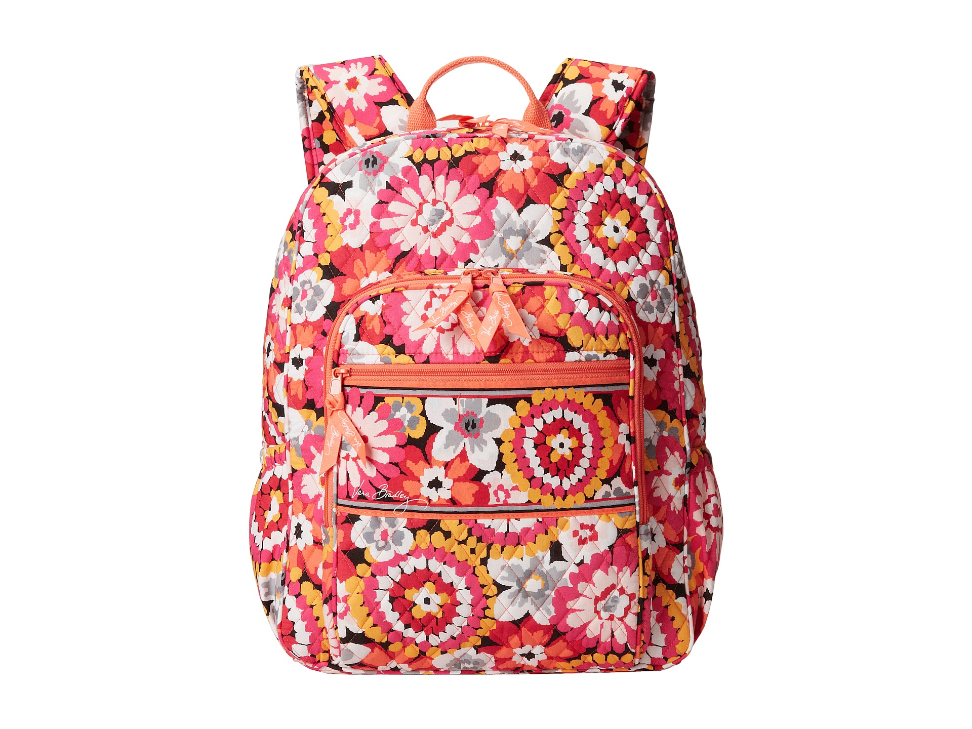 vera bradley bordeaux blooms campus backpack