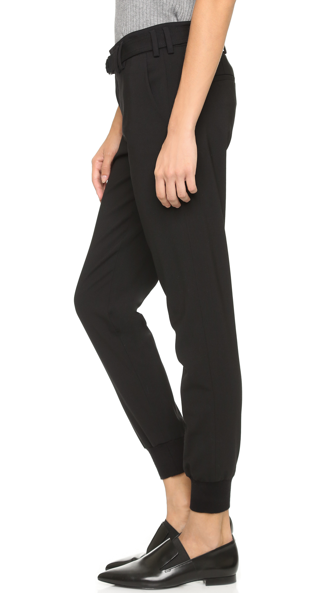 black jogger trousers womens