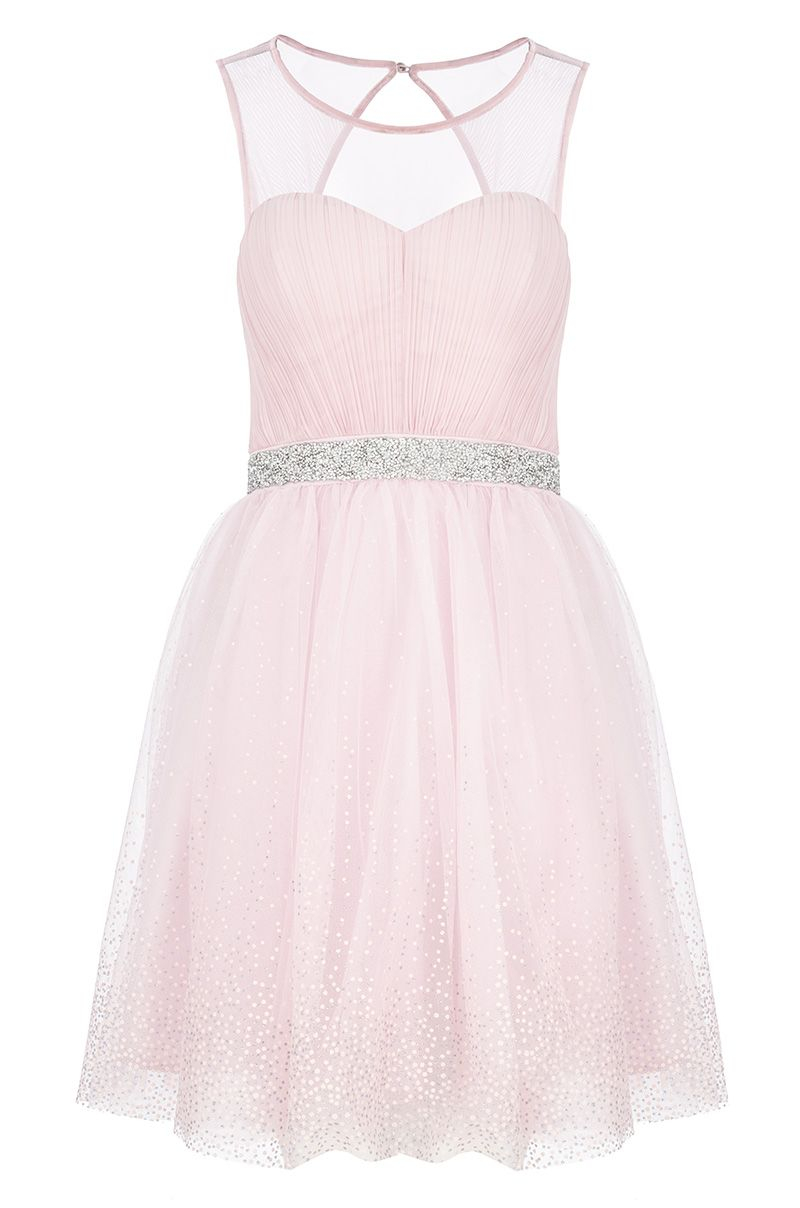  Quiz  Pink  Chiffon Crystal Prom  Dress  in Pink  Lyst