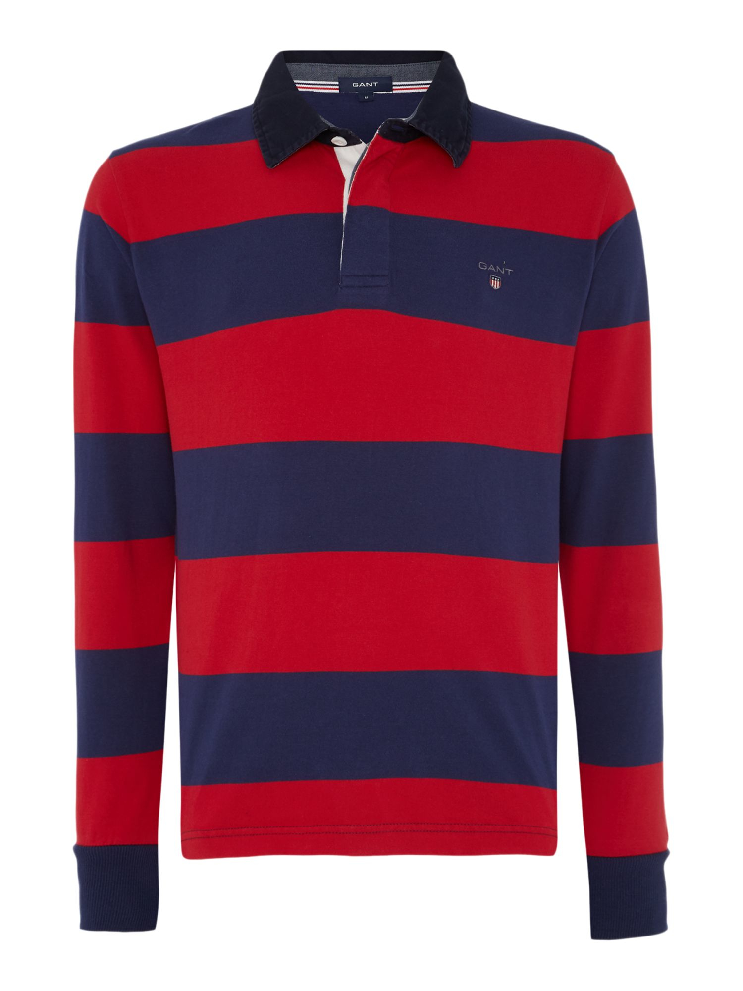 Gant Striped Long-sleeve Rugby Shirt in Blue for Men | Lyst
