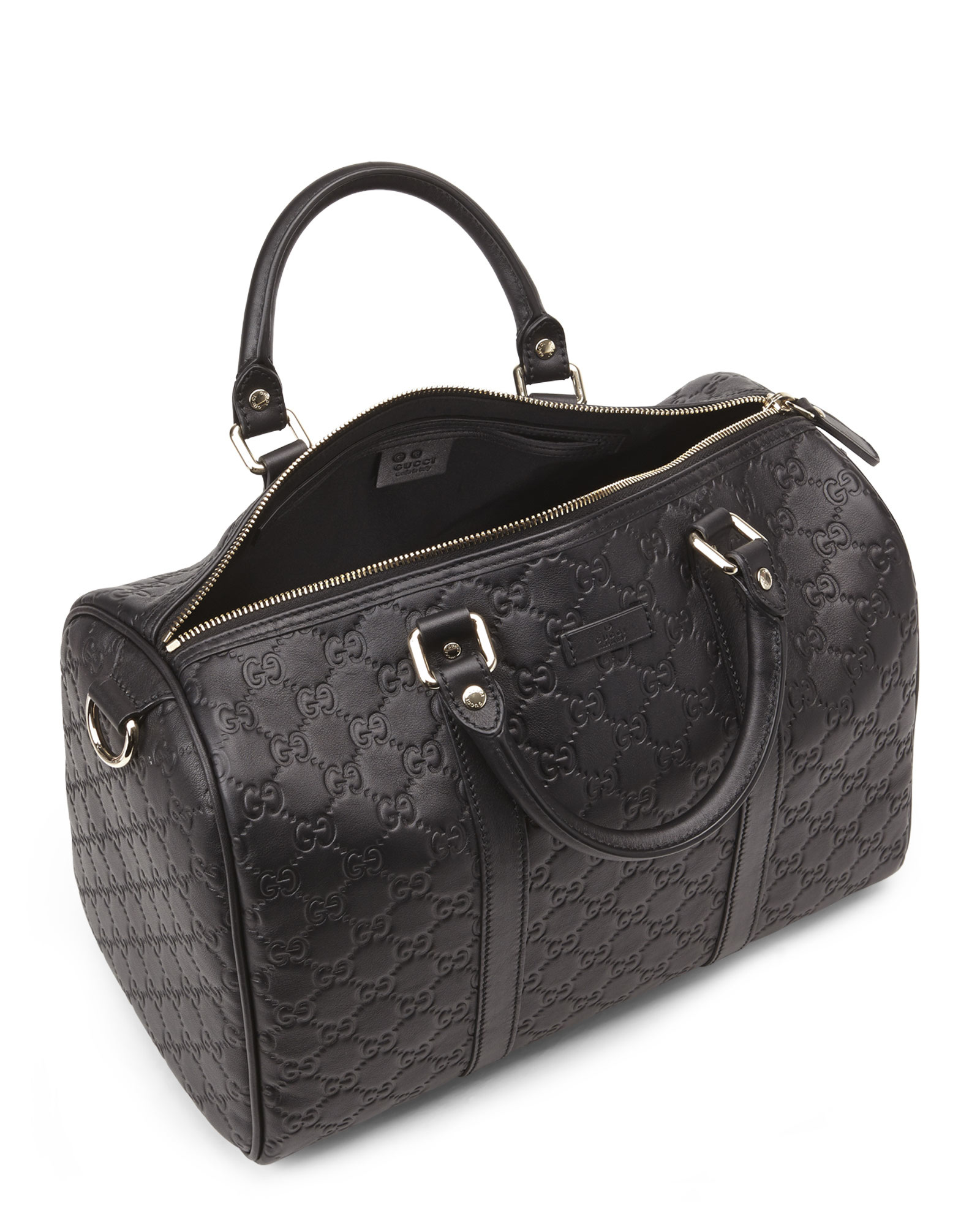 Lyst - Gucci Black Ssima Joy Boston Bag in Black