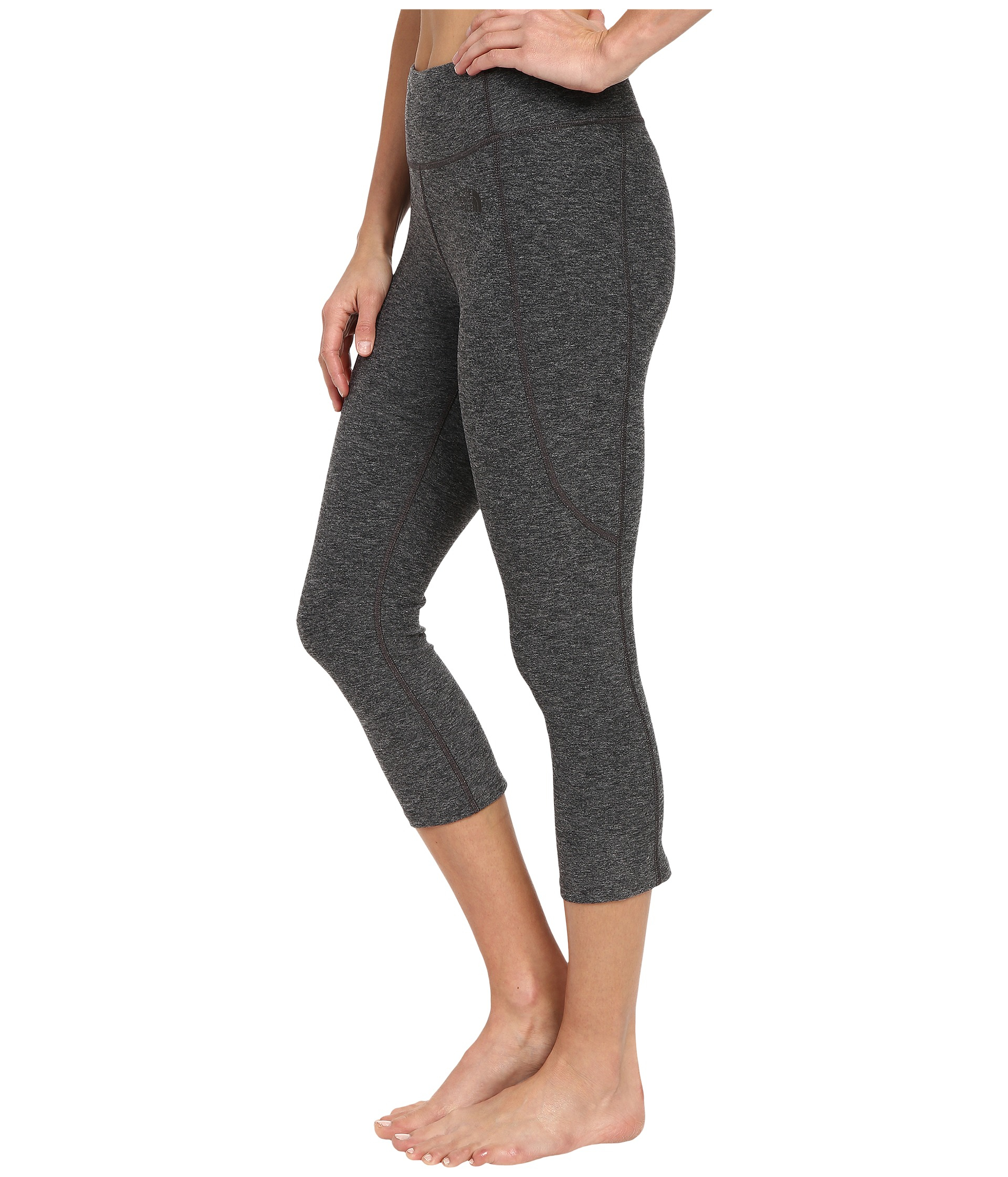 The north face Motivation Crop Leggings in Gray | Lyst