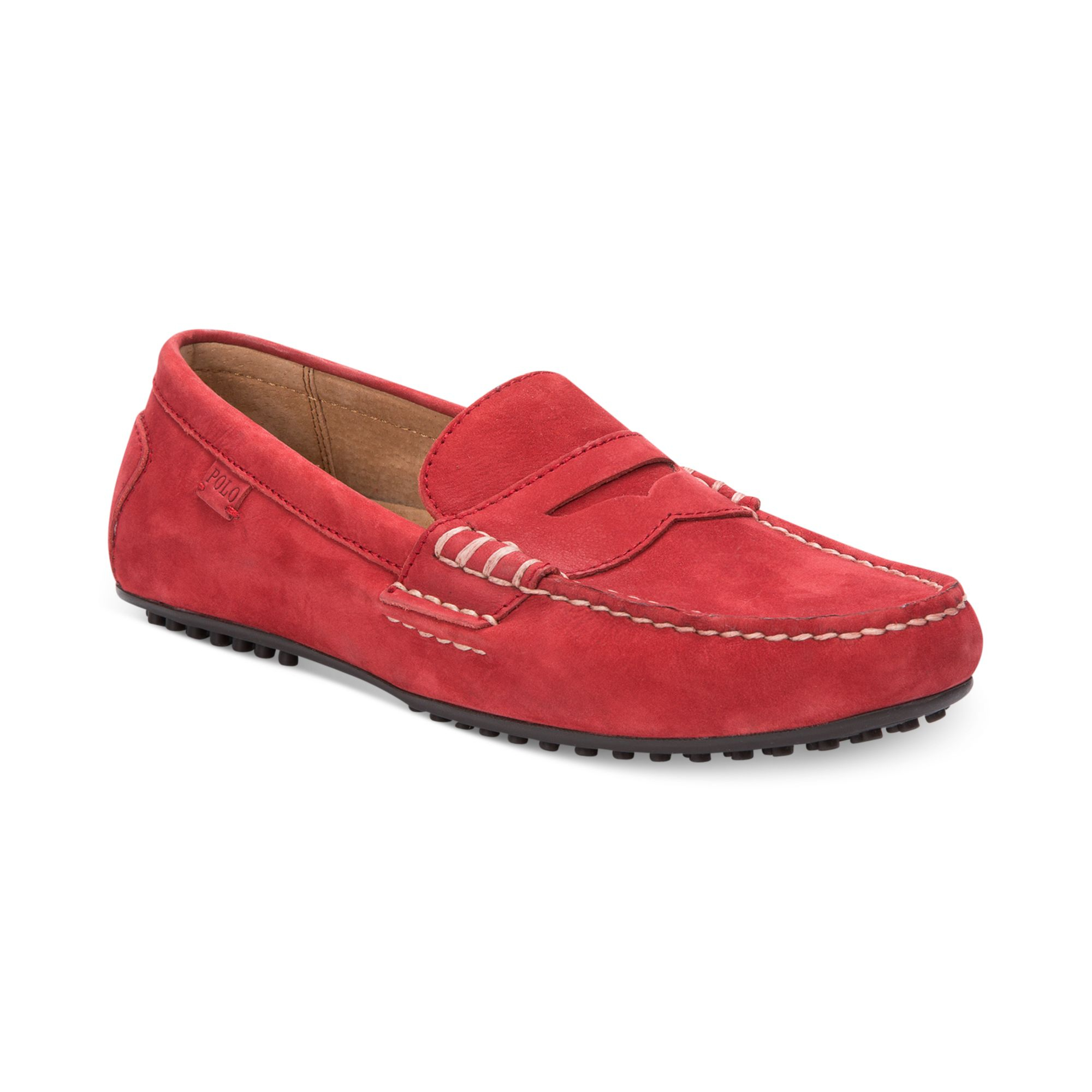 ralph lauren suede loafers men