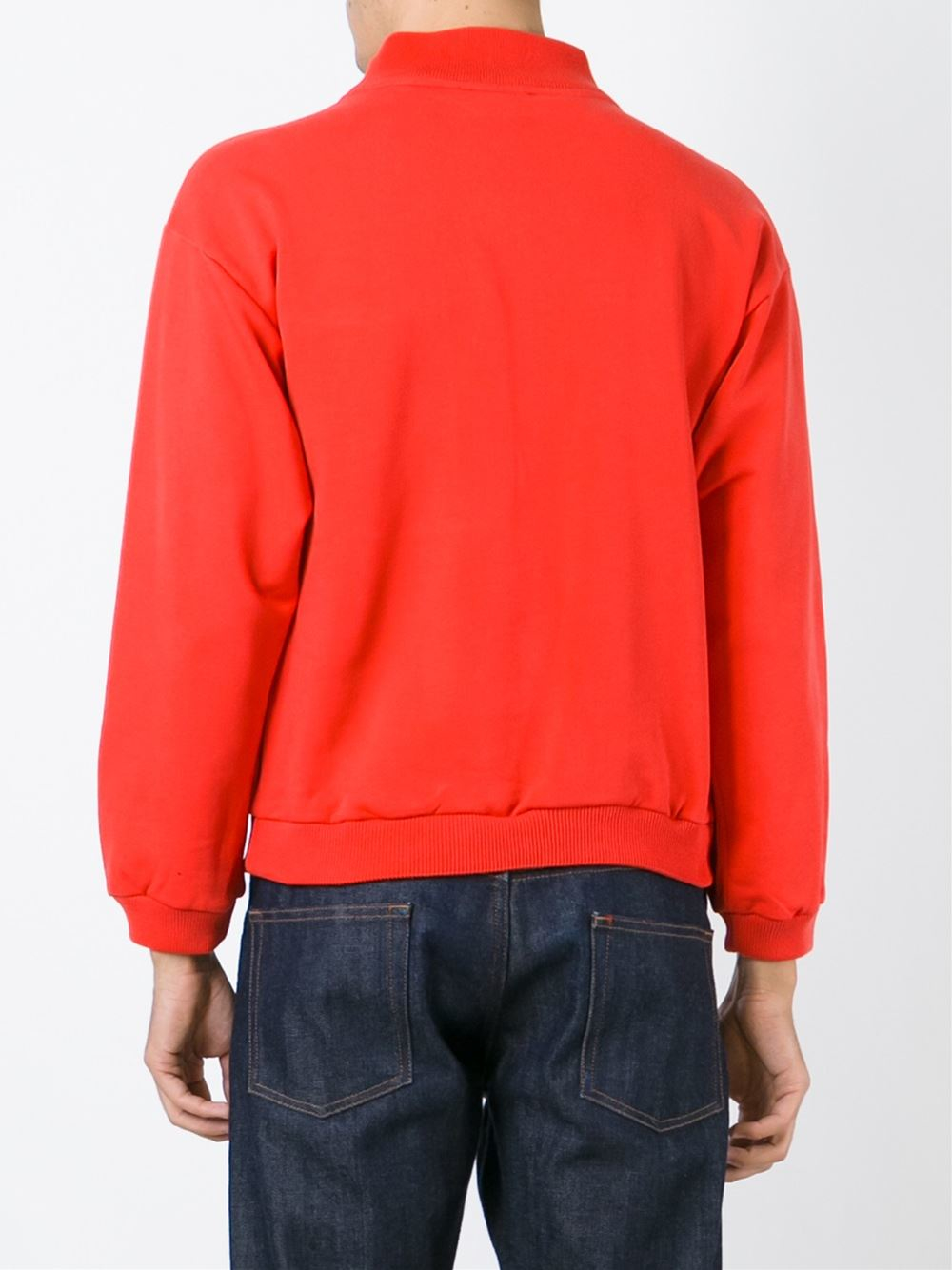 Gosha rubchinskiy Chest Pocket Sweatshirt in Red for Men | Lyst