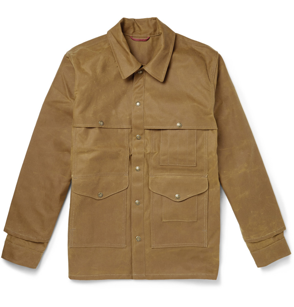 Lyst - Filson Tin Cloth Cruiser Oiled Cotton-Canvas Field Jacket in ...