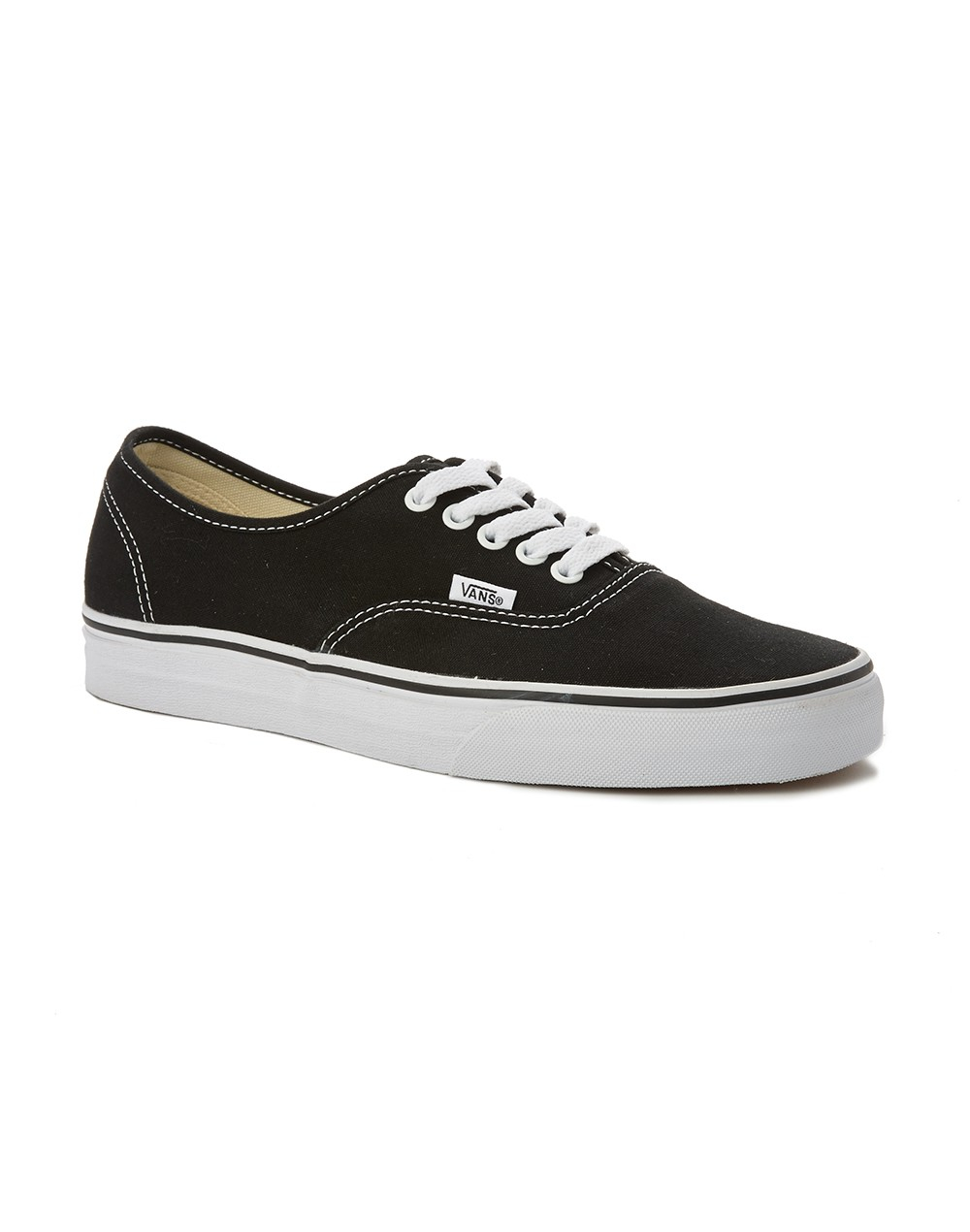 Vans Authentic Canvas Plimsolls Black In Black For Men | Lyst