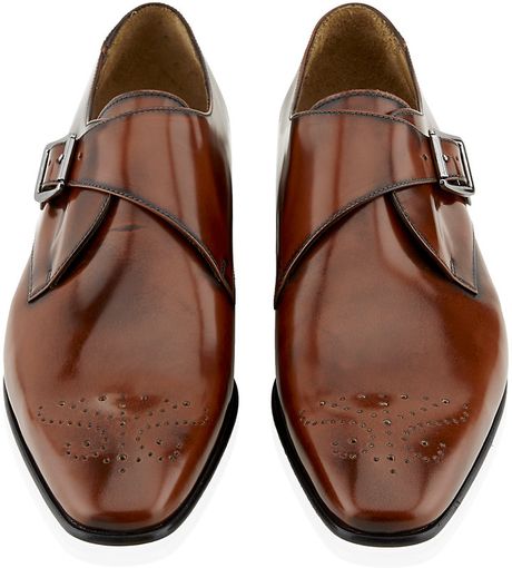 Paul Smith Wren Single Monk Shoe in Brown for Men | Lyst