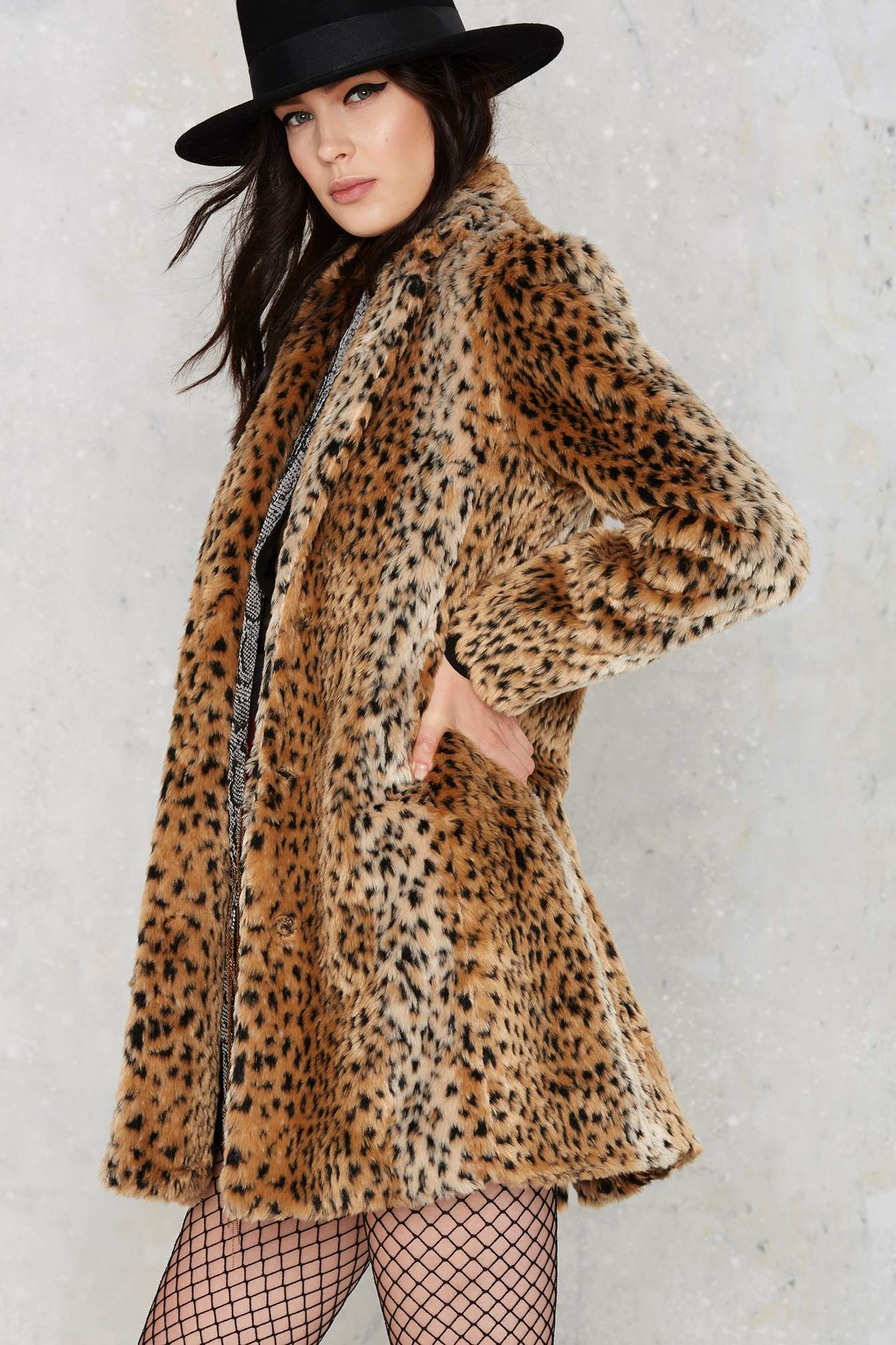 Nasty gal Spot Off Guard Faux Fur Leopard Coat | Lyst