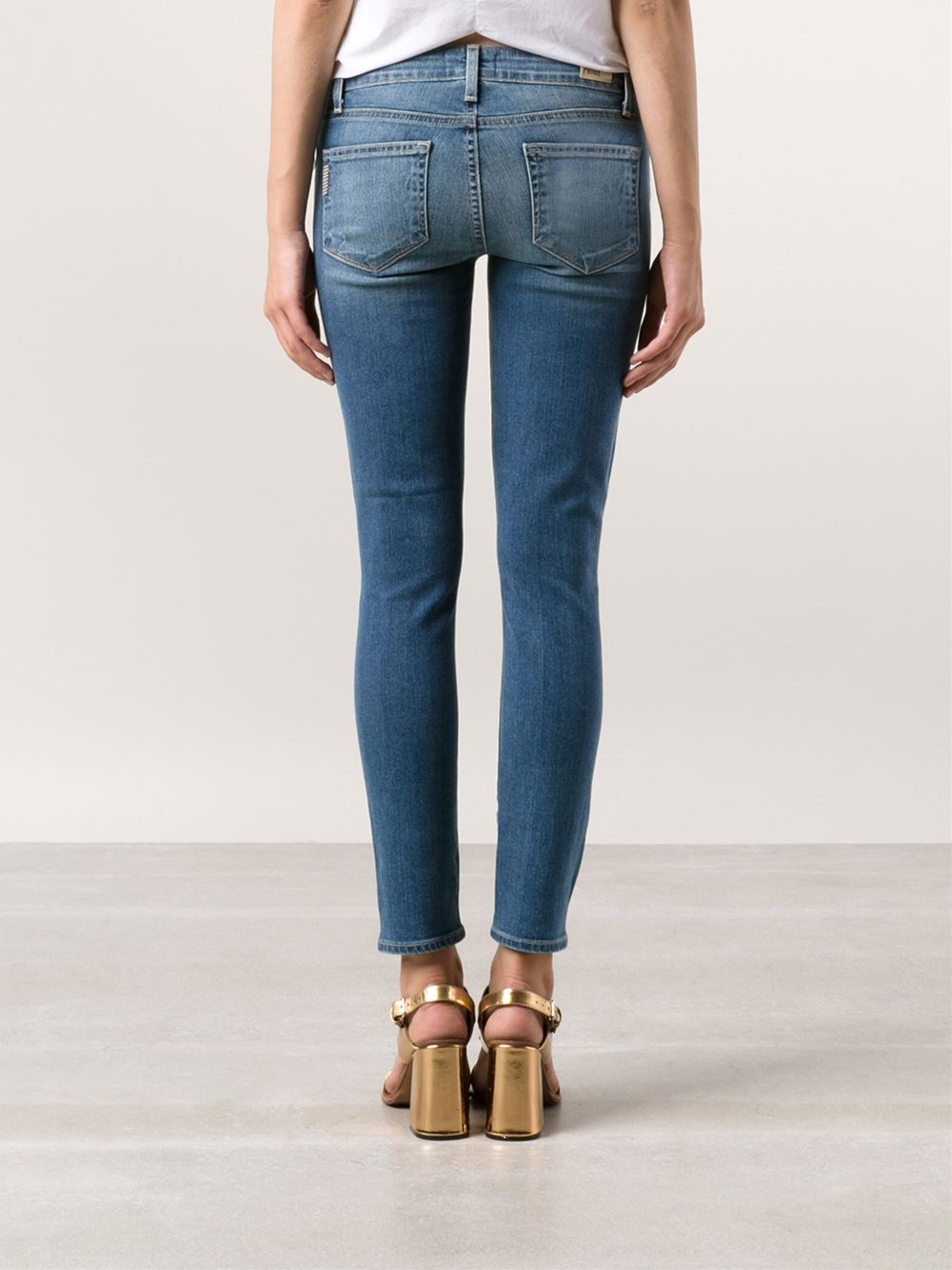 blue ankle jeans