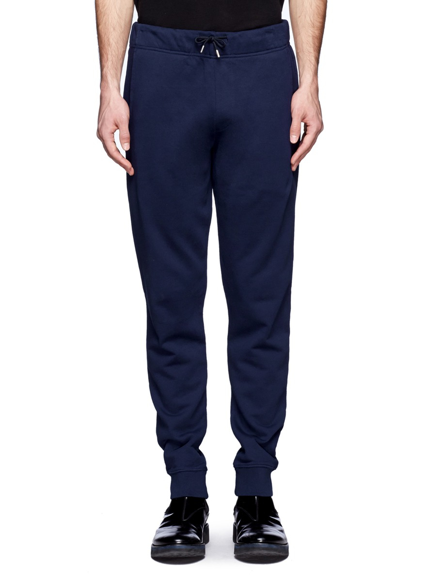 Lyst - Mcq Cotton Jogging Sweatpants in Blue for Men