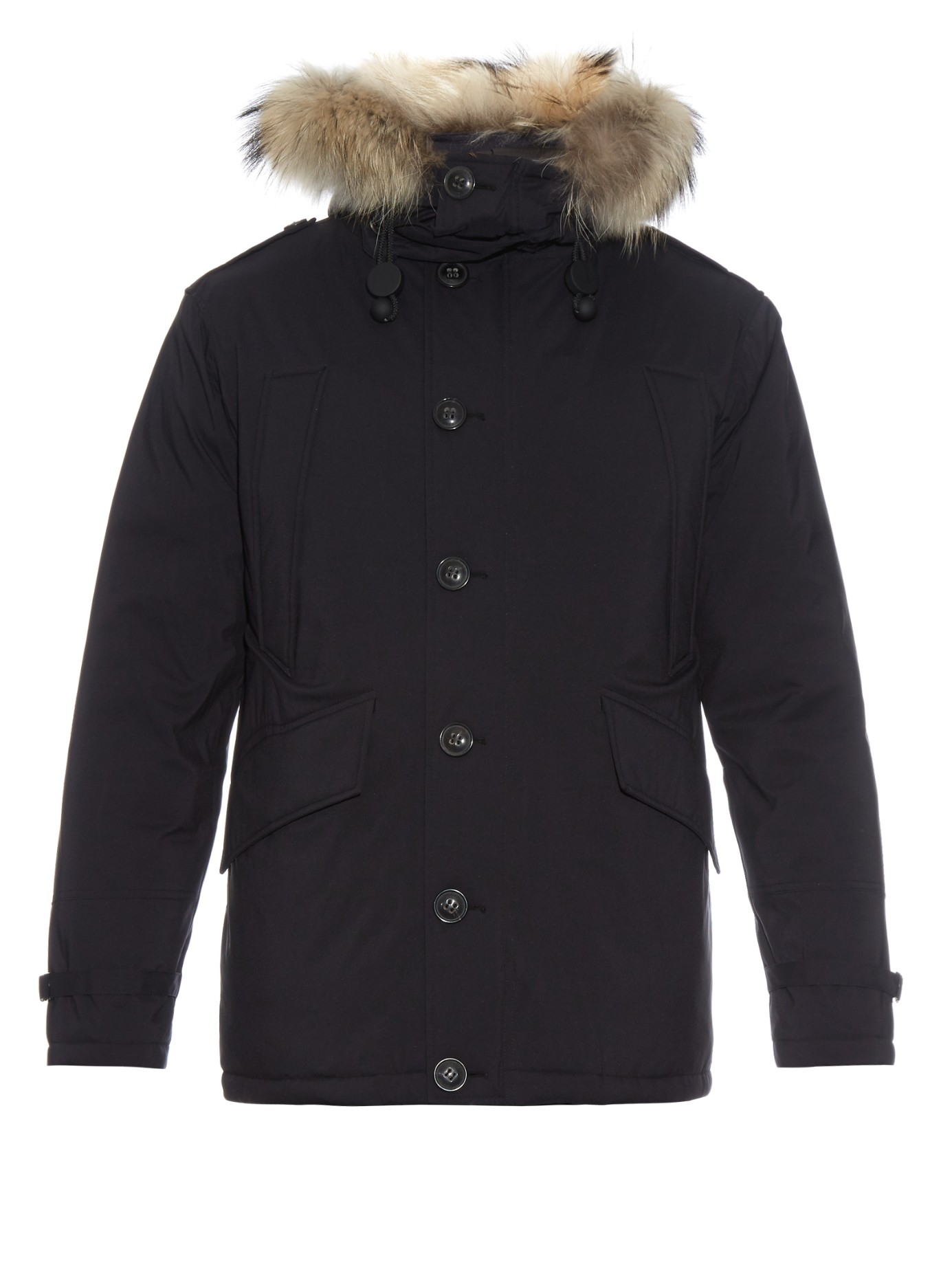 burberry down parka men's