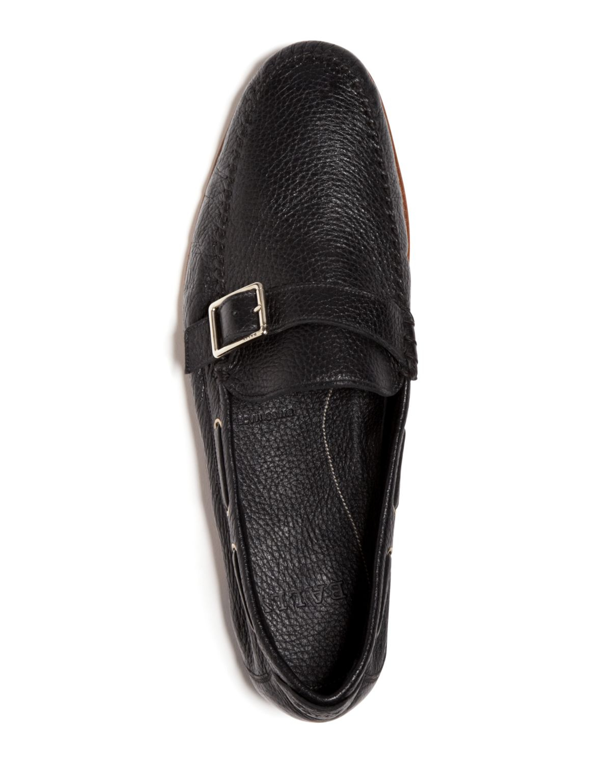 mens black loafer with buckle