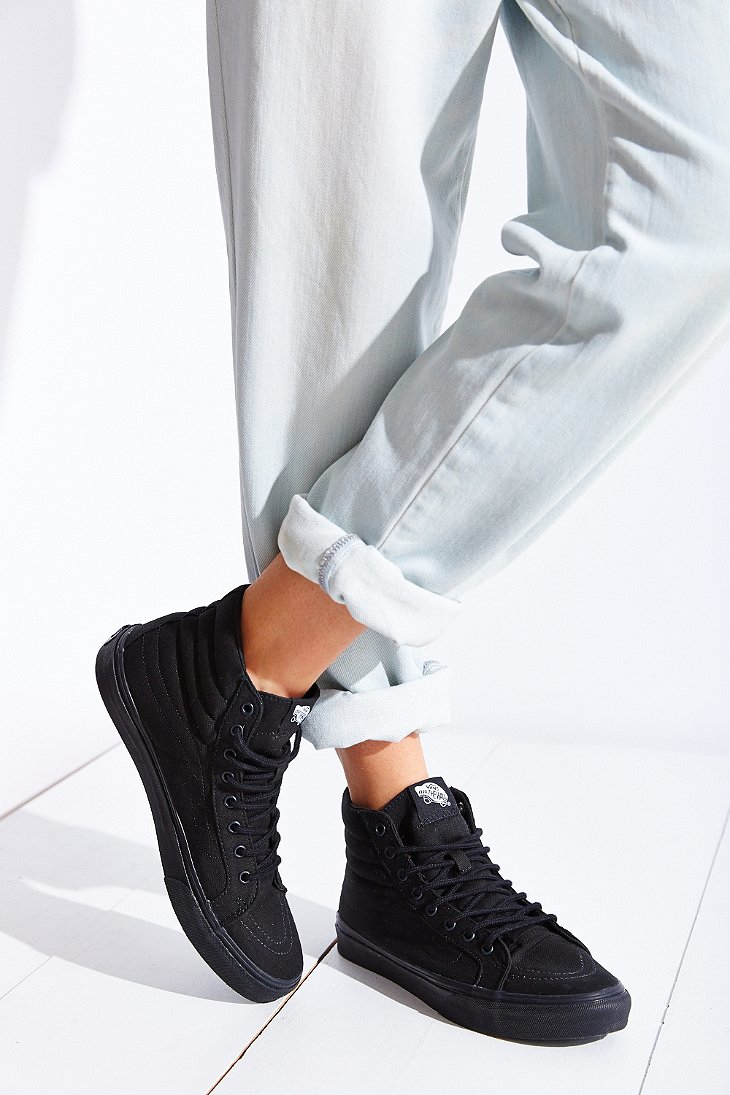 Vans SK8 Hi Slim Black Sneakers Women Vans SK8 Hi Slim Black Sneakers Women