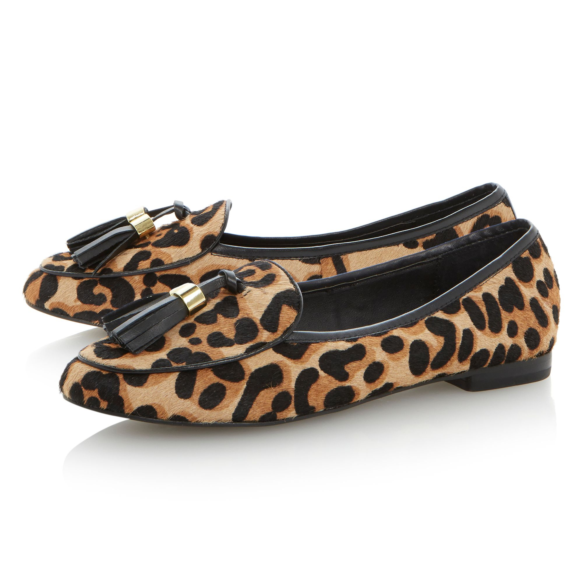 Steve Madden Lunni Pony Almond Toe Loafer Shoes in Animal (Leopard ...