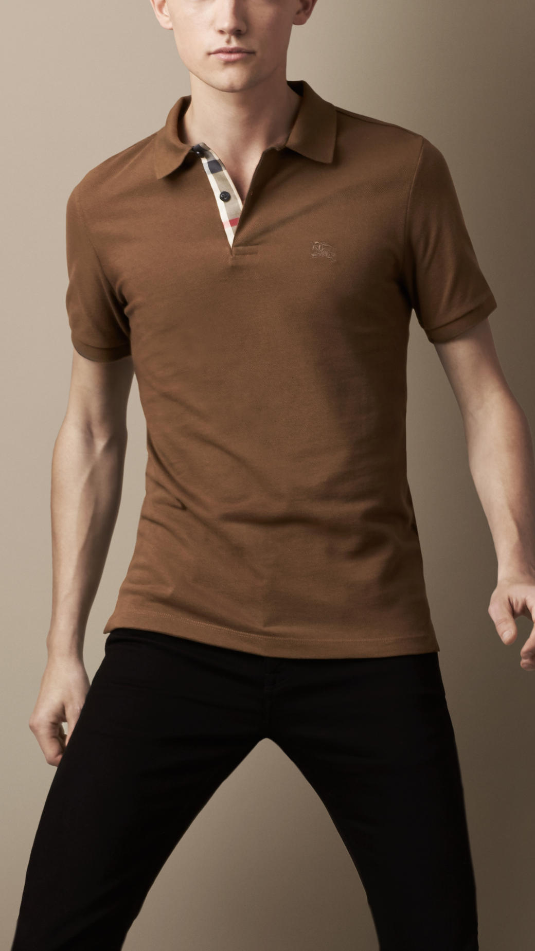 burberry brown shirt