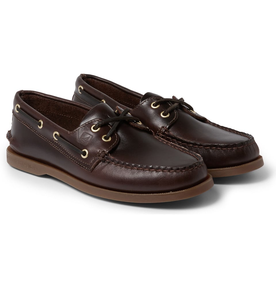 Sperry Top-sider Authentic Original Leather Boat Shoes in Brown for Men ...
