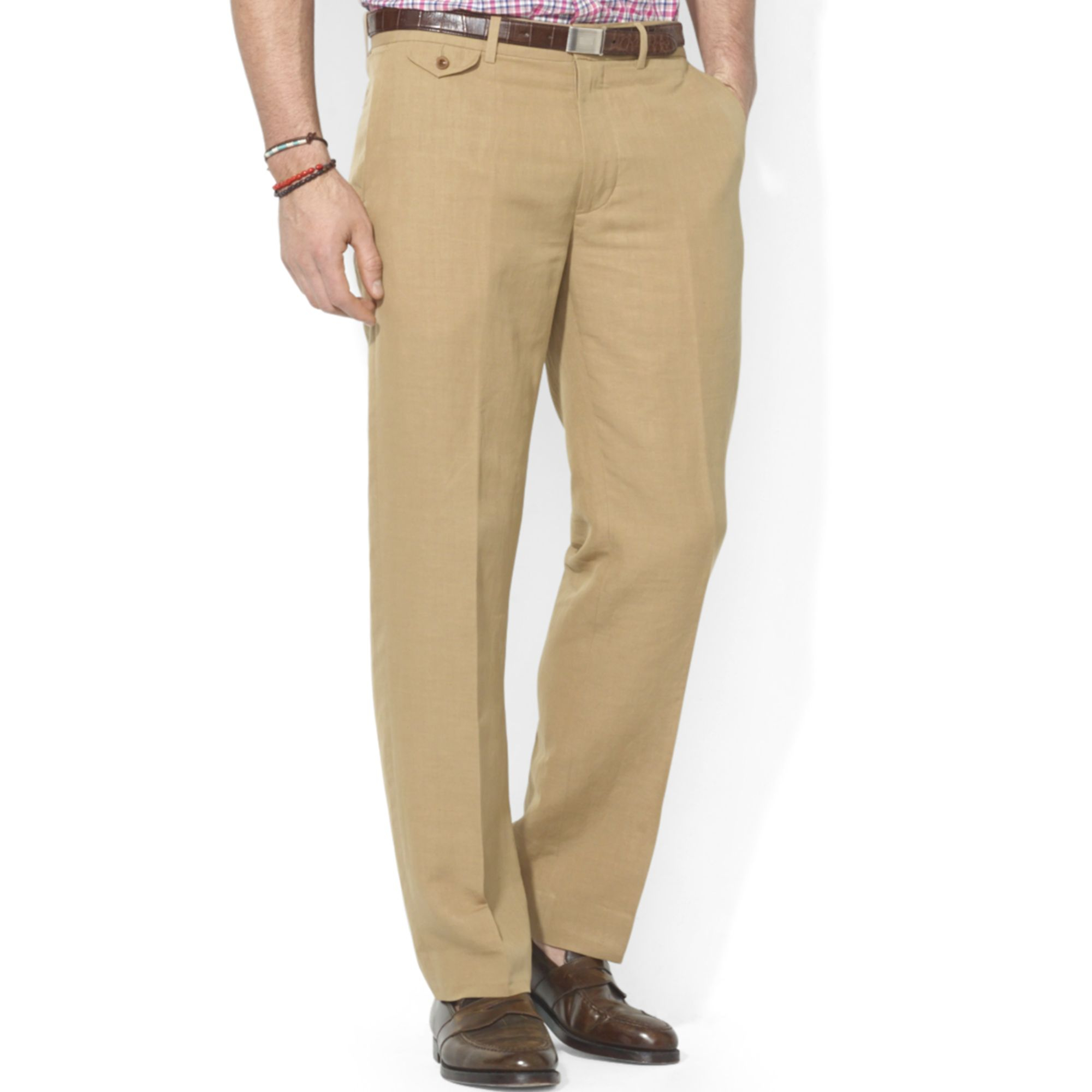 Polo Ralph Lauren Polo Big and Tall Briton Linen Blend Pants in Beige ...