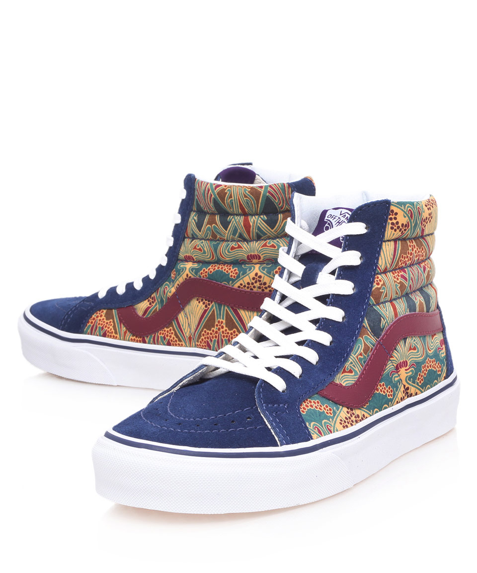 Lyst - Vans Blue Sk8hi Ianthe Print High Top Trainers in Blue for Men