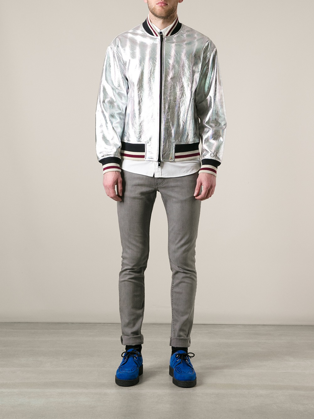 Marc by marc jacobs Metallic Jacket in Metallic for Men Lyst