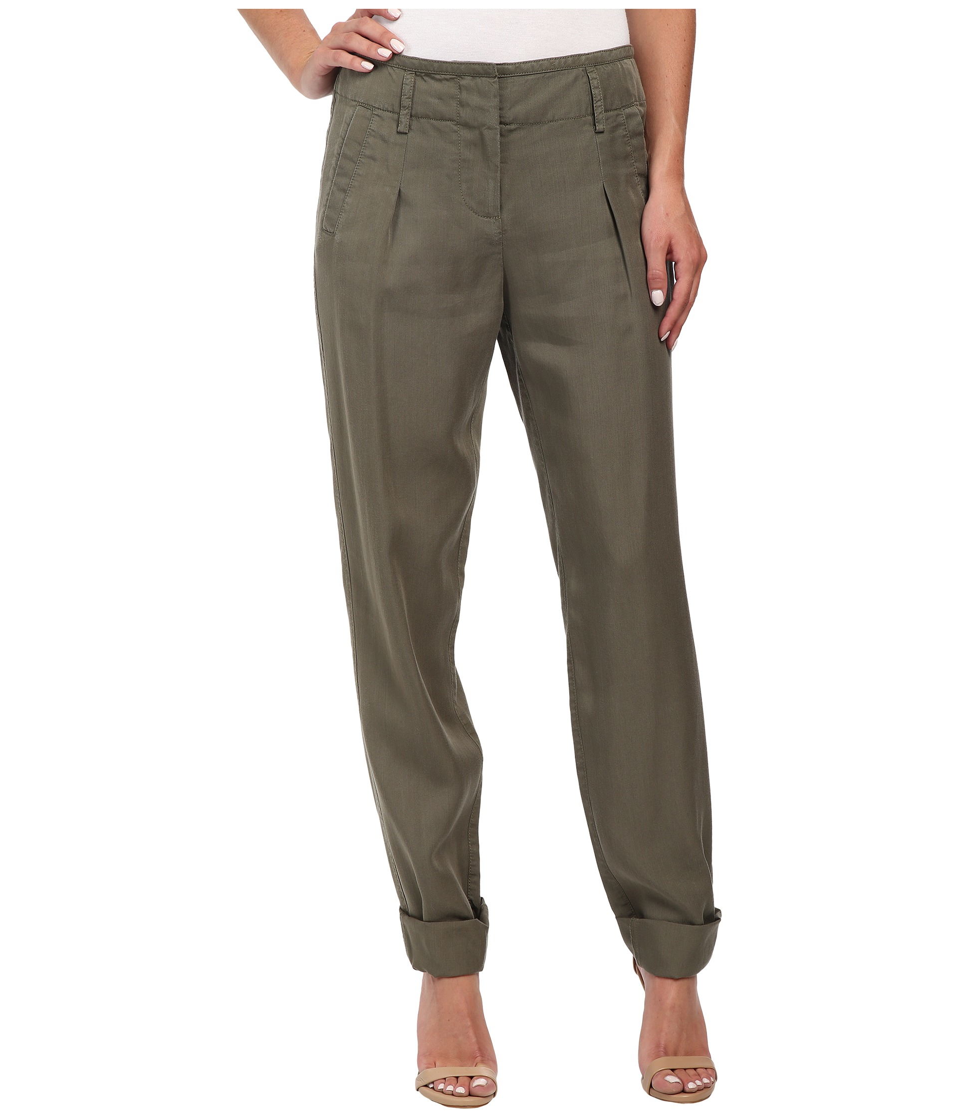 Lyst - Rebecca Taylor Army Twill Pants in Green