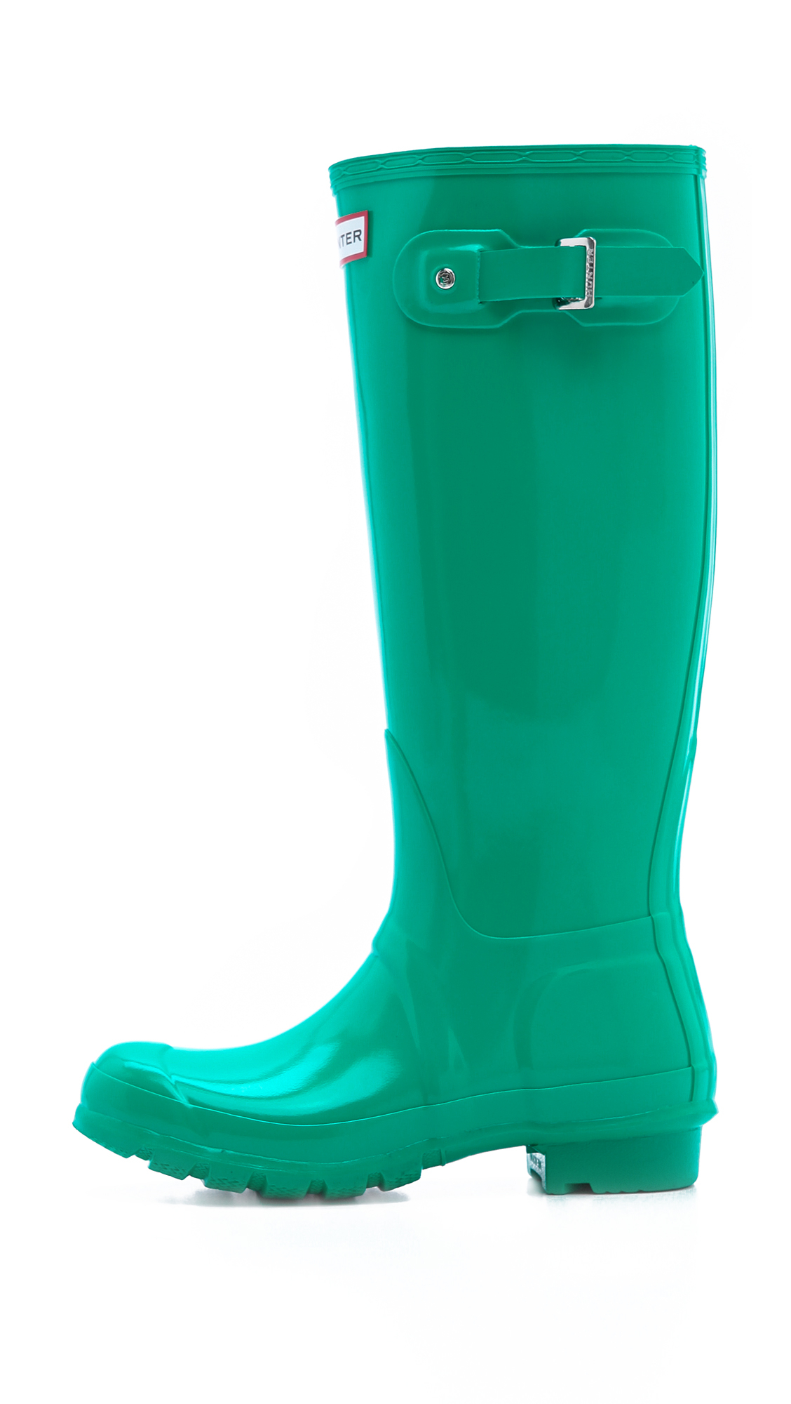 Lyst Hunter Original Tall Gloss Boots in Green