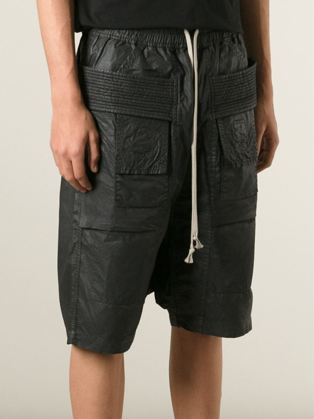 rick owens creatch cargo shorts