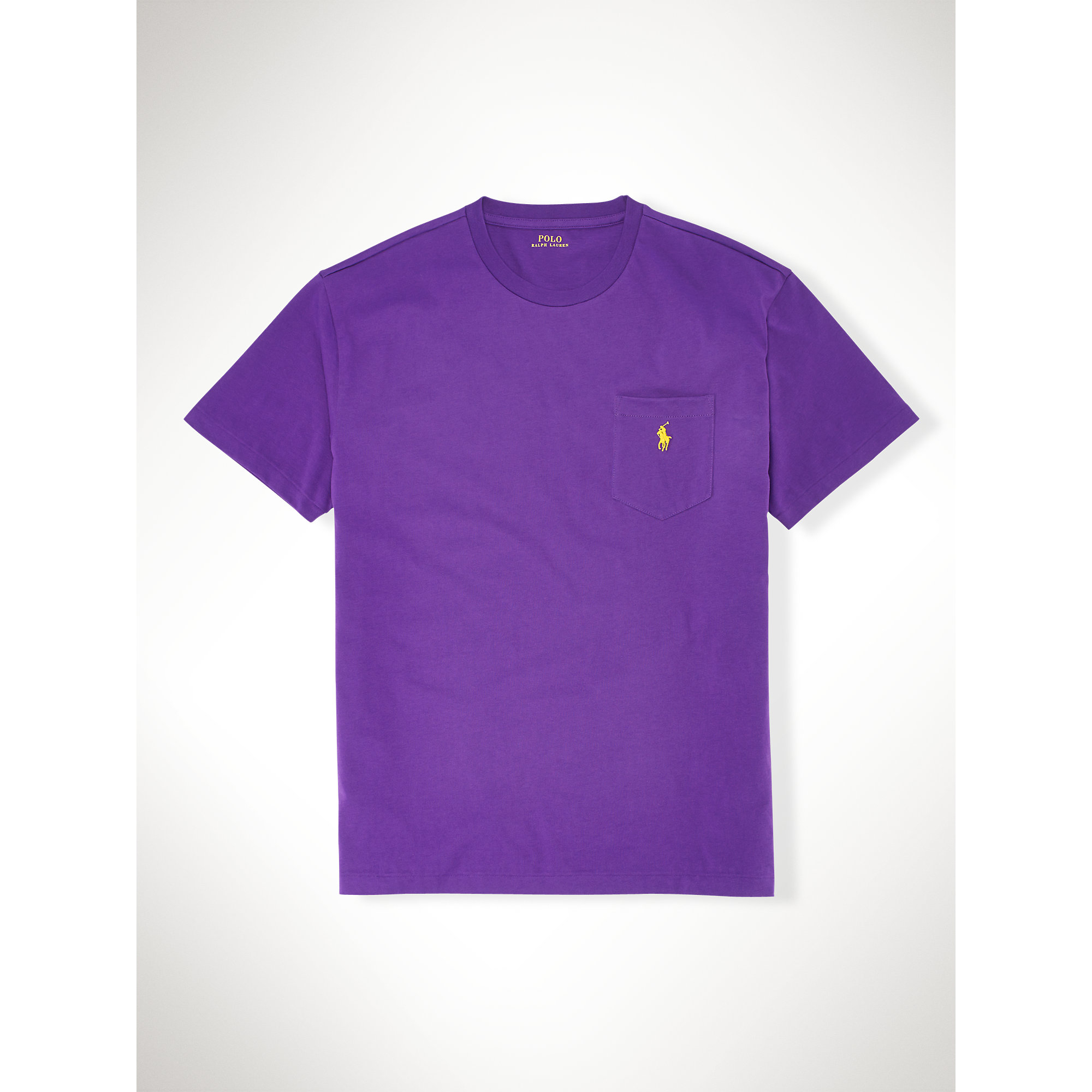 Polo ralph lauren Classic-Fit Pocket T-Shirt in Purple for Men (Royal ...