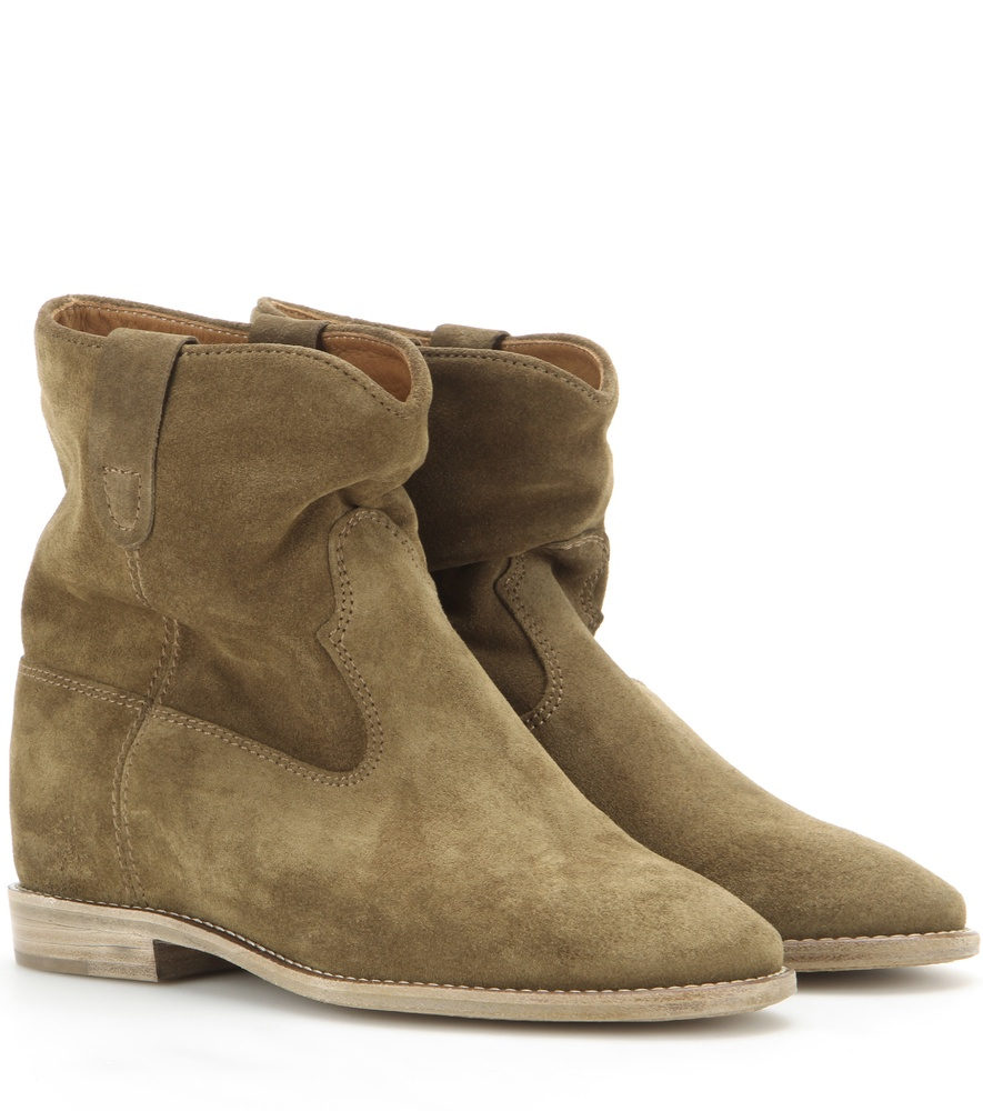 Isabel Marant Toile Crisi Suede Ankle Boots in Brown - Lyst