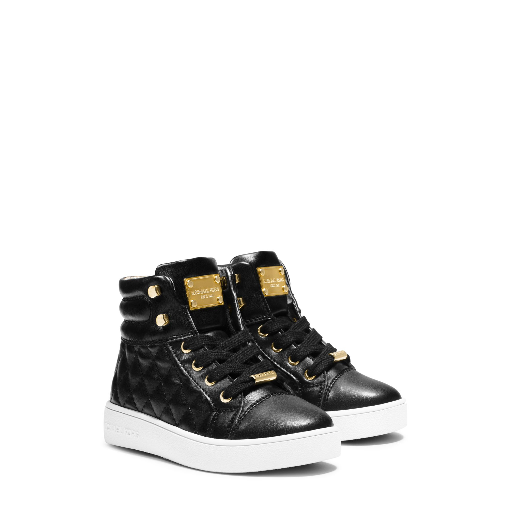 Lyst - Michael Kors Girl’s Ivy Quilted High-top Sneaker, Toddler in Black
