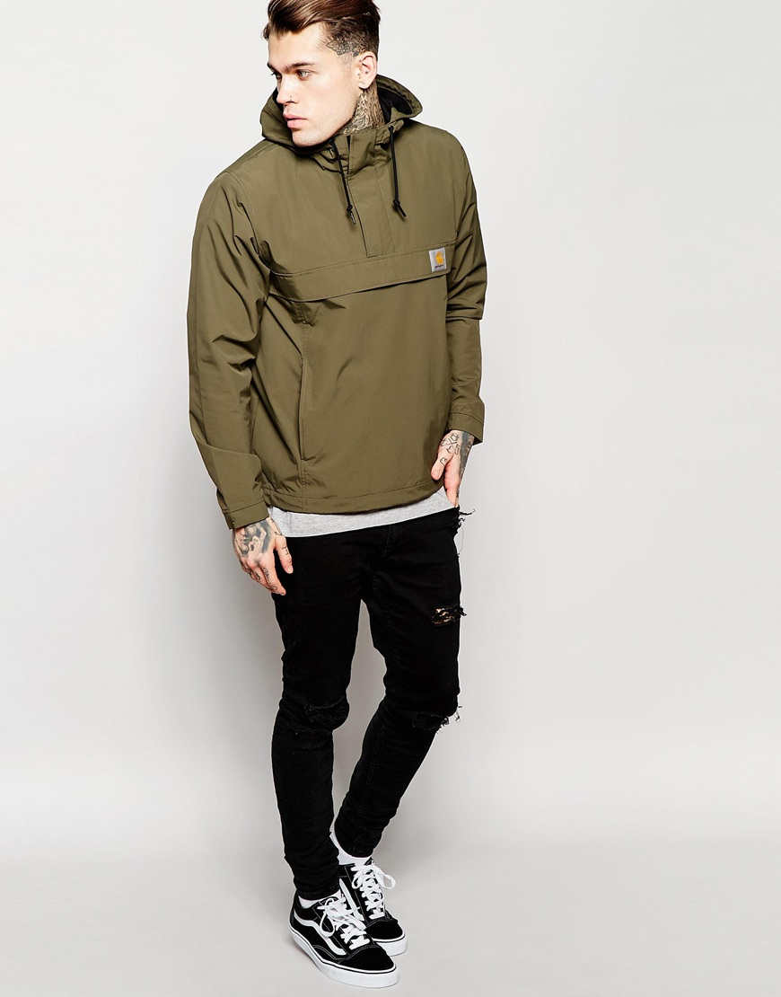 Lyst Carhartt Wip Nimbus Hooded Pullover Jacket in Green for Men