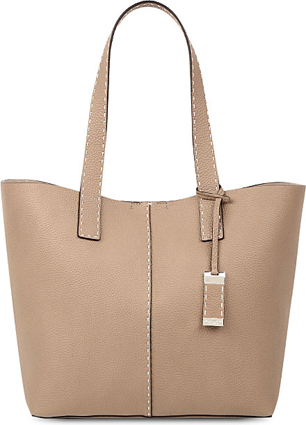 Lyst - Michael Kors Rogers Large Pebbled-leather Tote Bag in Brown
