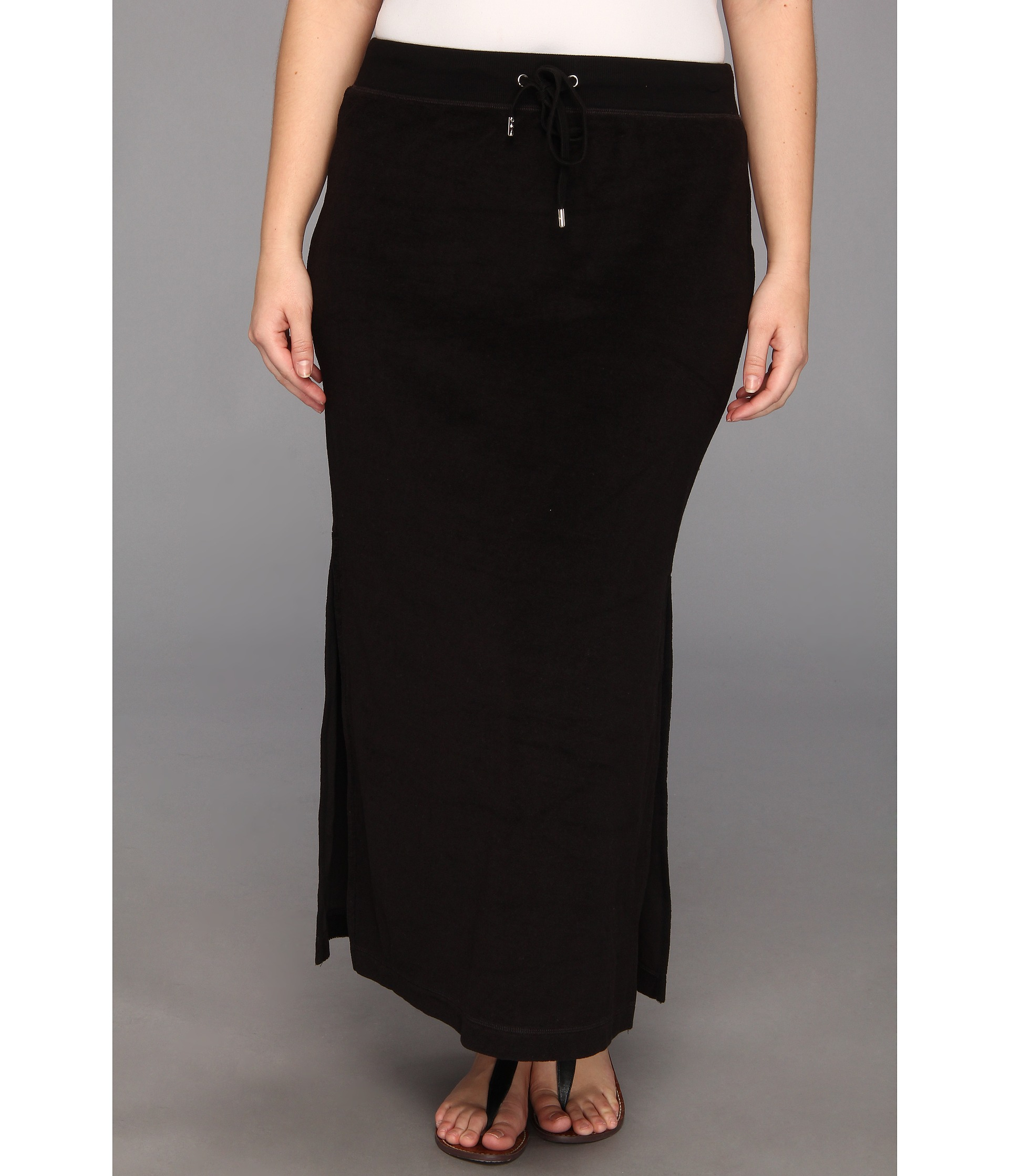 Michael michael kors Plus Size Terry Cloth Maxi Skirt W Side Slits in ...