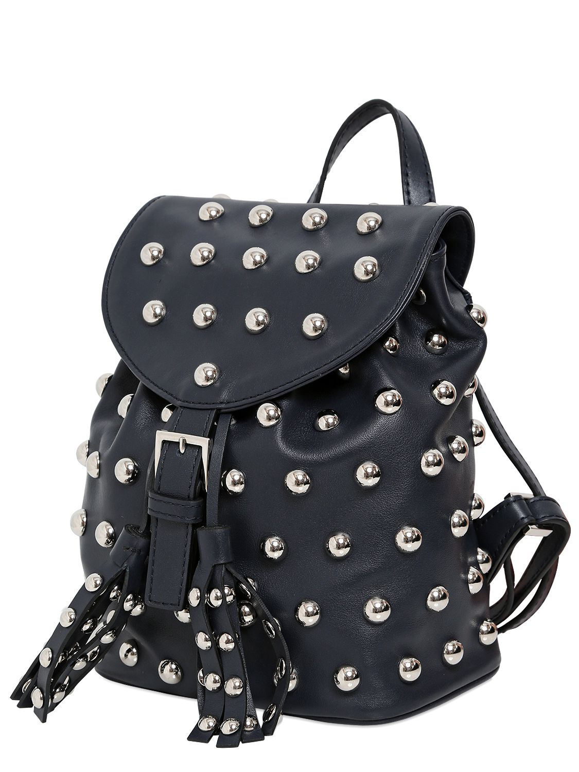 Lyst Red Valentino Small Studded Leather Backpack in Blue