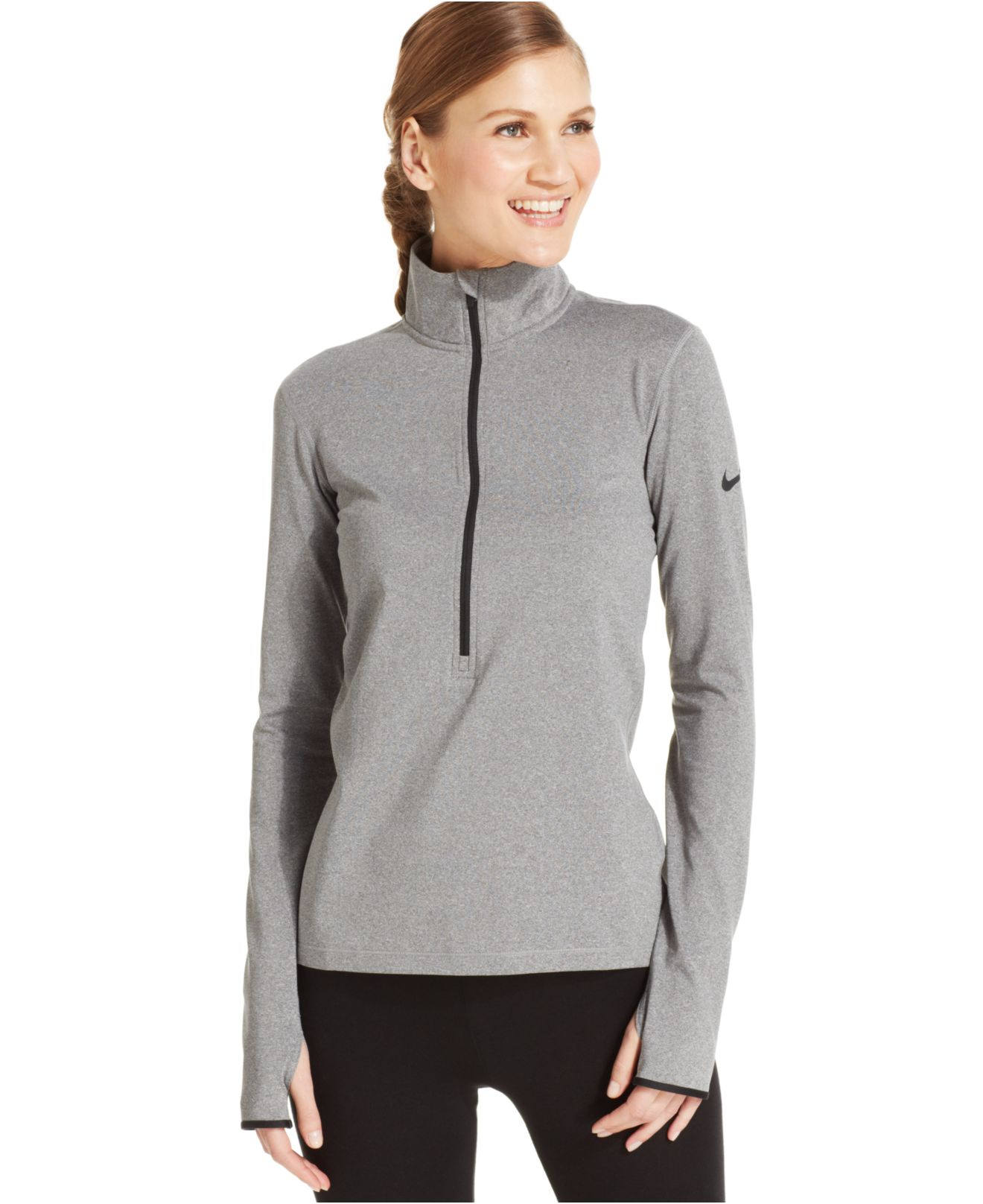 nike pro half zip