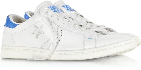 converse pro leather vulc ox white blue royal