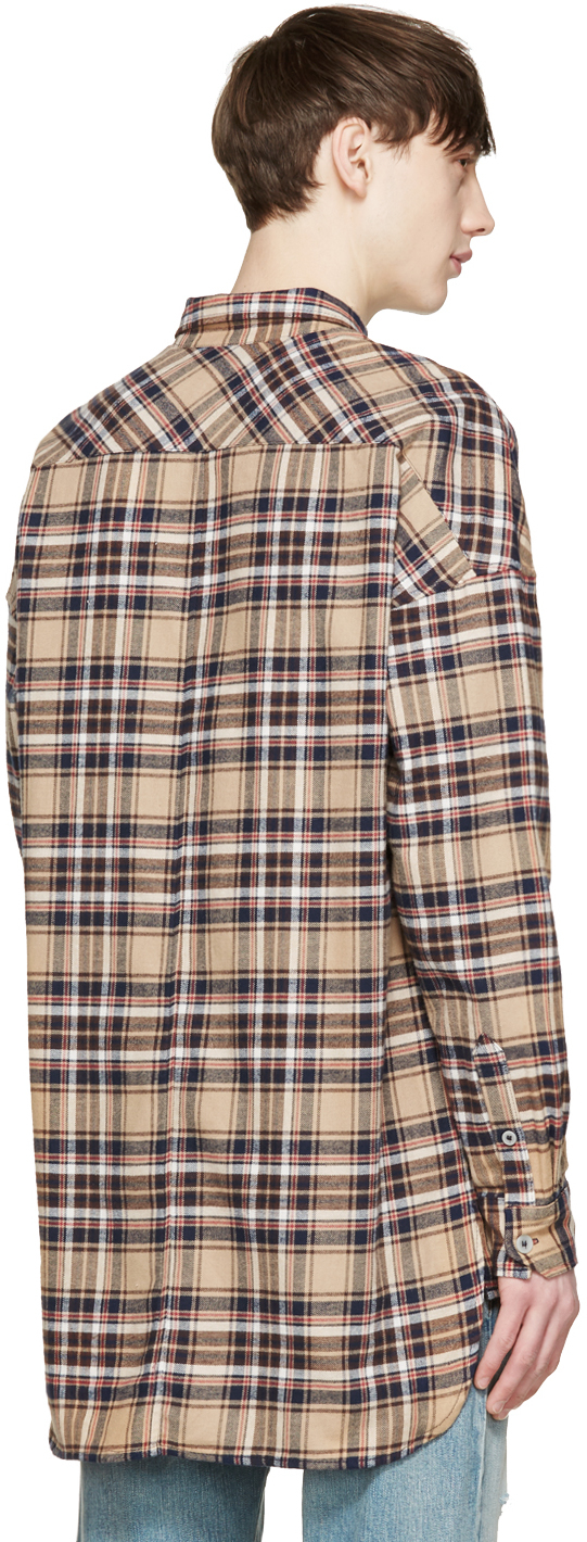 Lyst - Fear Of God Tan Flannel Fourth Collection Shirt in Brown for Men