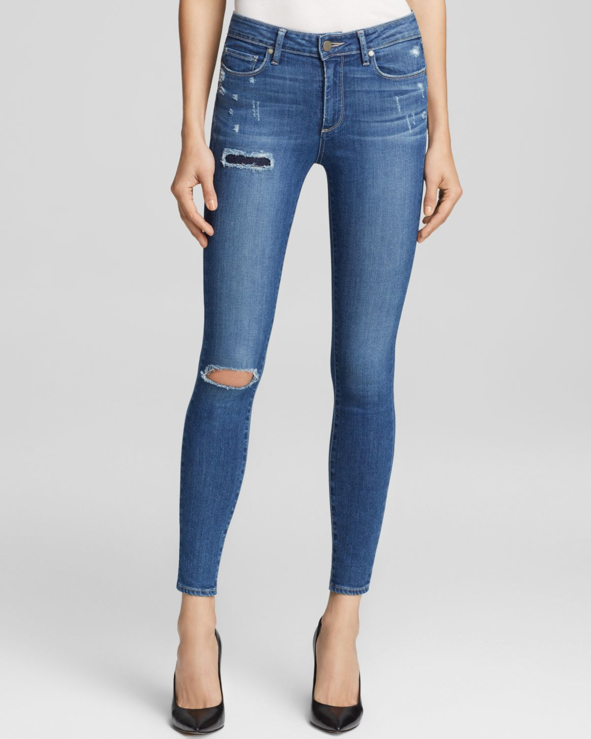 Lyst - Paige Bloomingdale's Exclusive Hoxton Ultra Skinny Jeans In ...