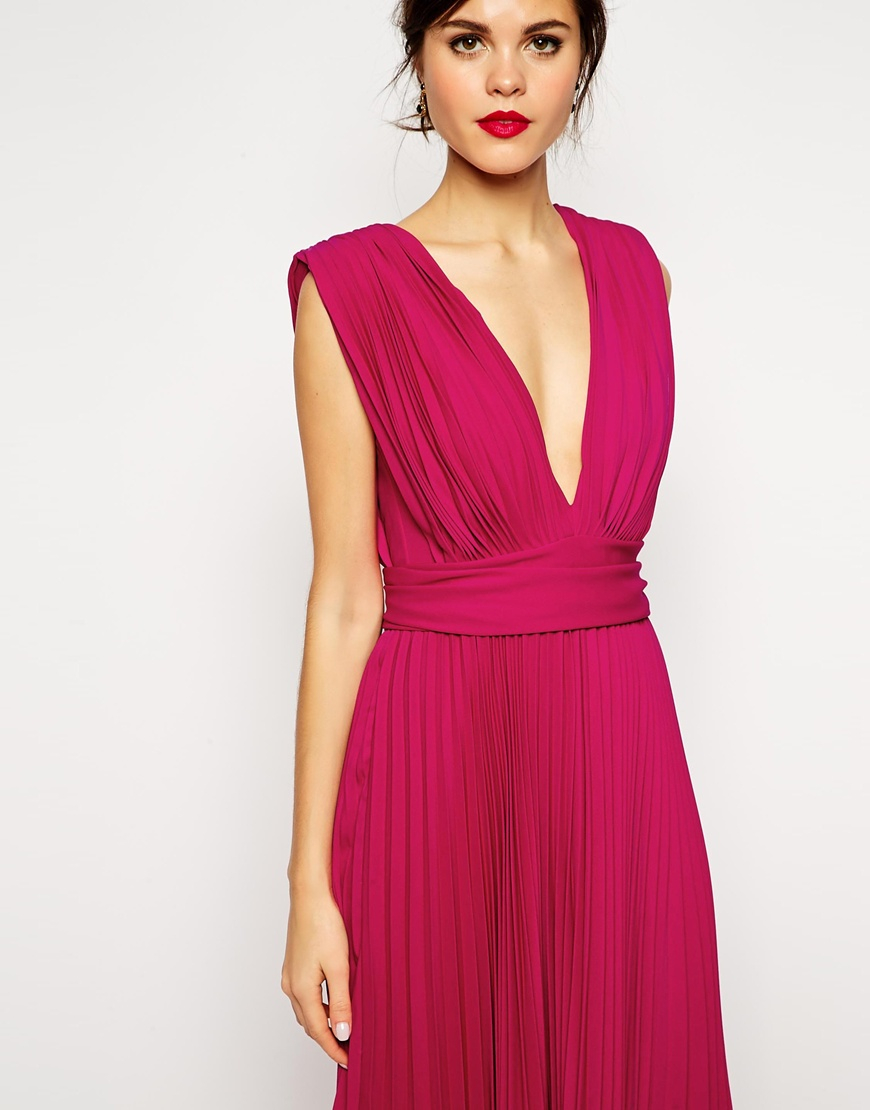 Pink deep plunge dress images Pink deep plunge dress images