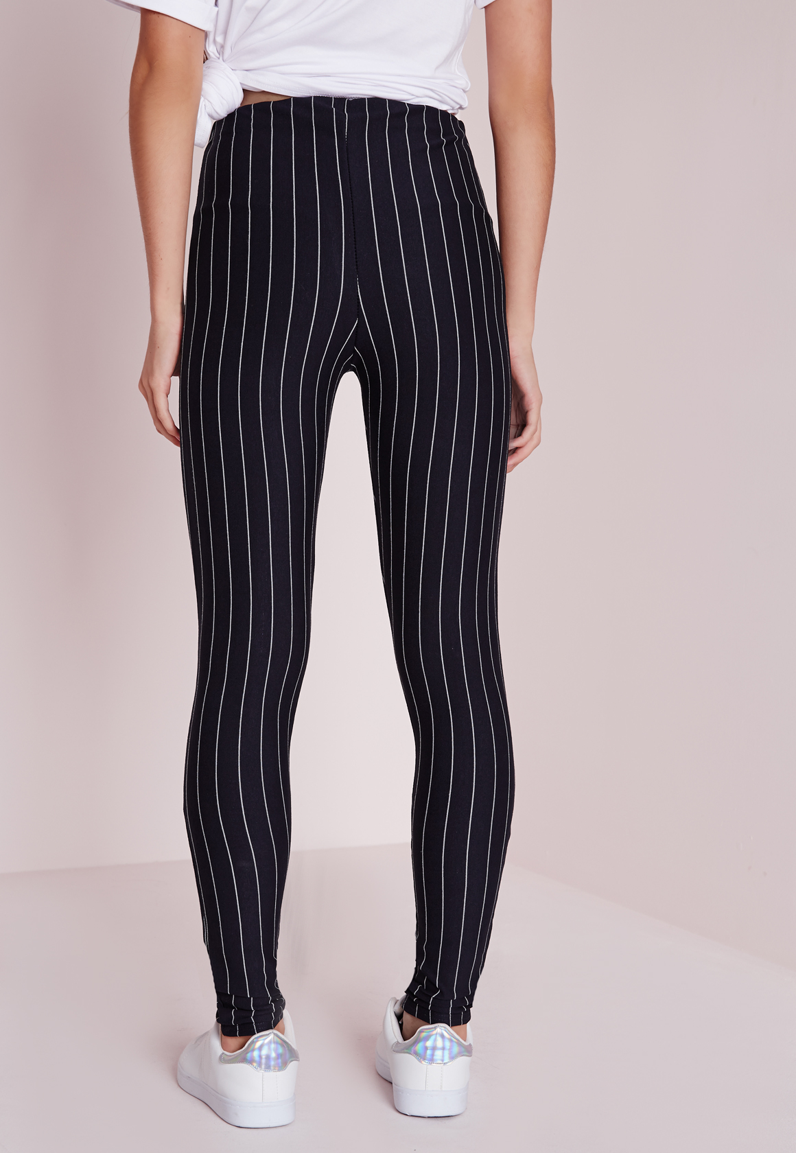 pinstripe joggers womens