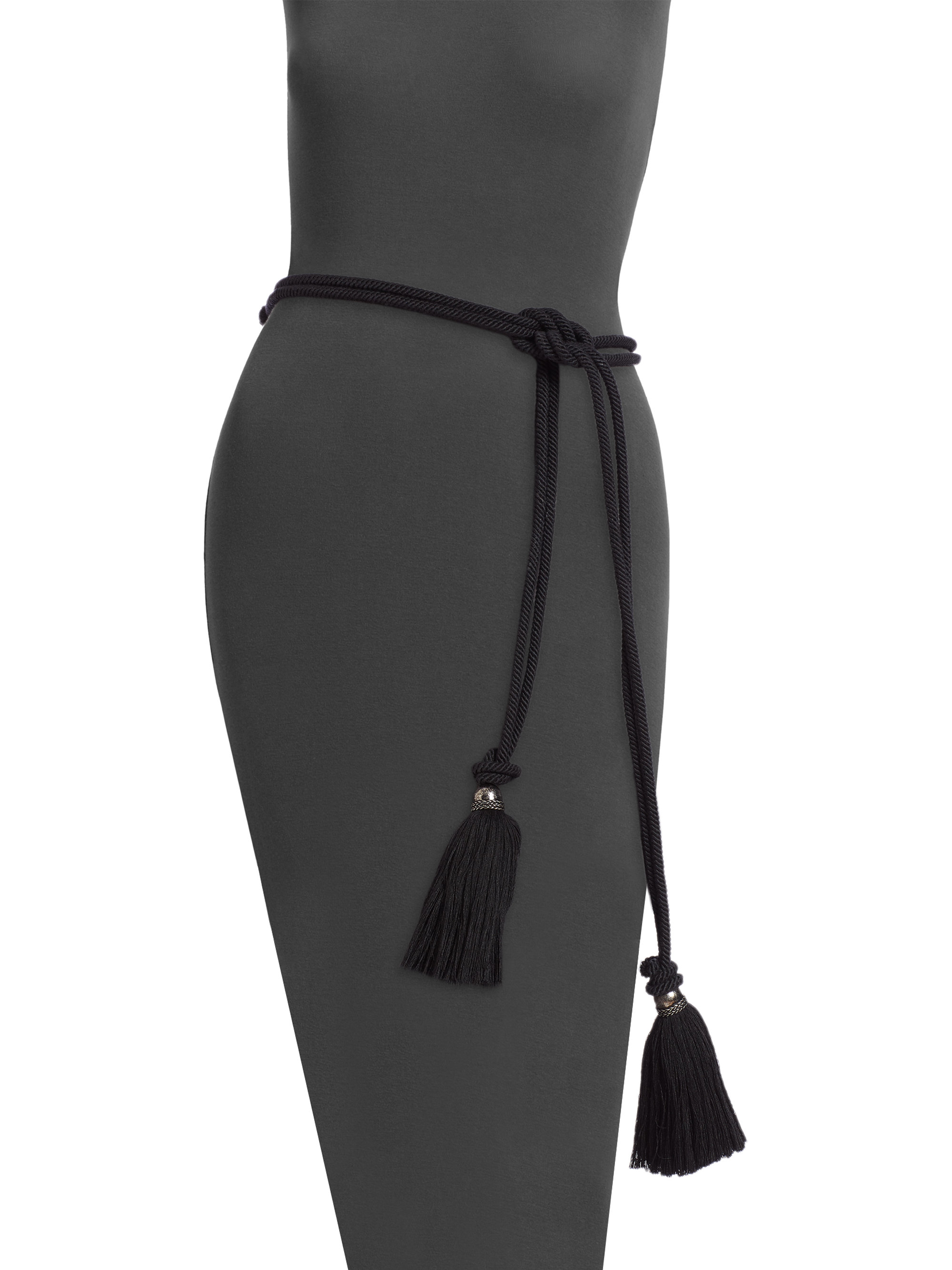 Lyst Lanvin Cord Tassel Belt in Black