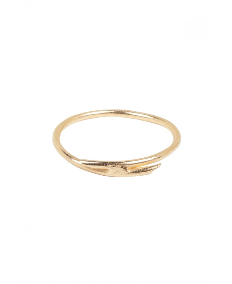 Lyst Jane Pope Jewelry Gold Stitch Ring in Metallic